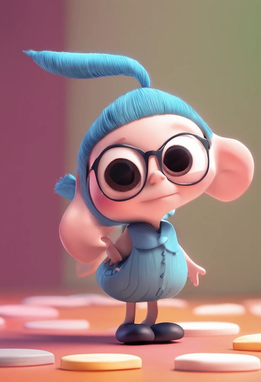 eraser,charicature,Pixar Wind,single body,simple background,cute little
