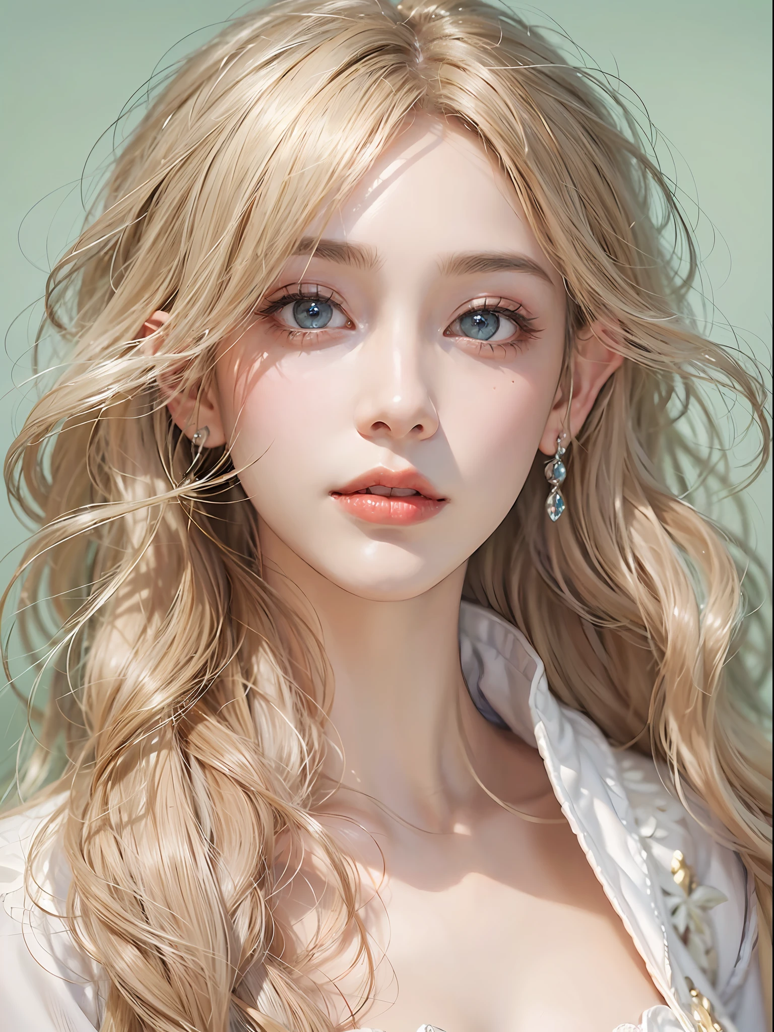 Elf Princess,ln the forest,Platinum hair accessories,(Photorealistic:1.4), (Masterpiece, side-lighting, fine detailed beautiful eyes: 1.2), Masterpiece*Portrait, Realistic, The face is delicate, Glowing eyes, Shiny hair, Shiny real skin, Solo, embarressed, (midriff),(super-fine),Detailed pubic hair,Accurate,(Works of masters),(best qualtiy),8K分辨率,A half body,dynamic viewing angle,