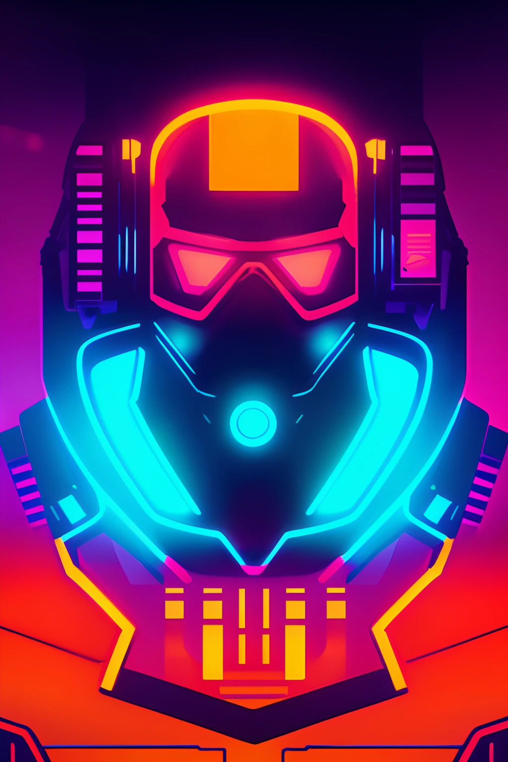 a close up of a poster of a man wearing a helmet, gunner, gunbreaker, neonpunk, cyberpunk face, gungnir, gmunk, cyberpunk style color, cyberpunk futuristic neon, gunbroker, glitchpunk, cyberpunk soldier, cmyk portrait, in style of apex legends, cyberpunk gunma prefecture, cyberpunk vibrant colors, gunslinger