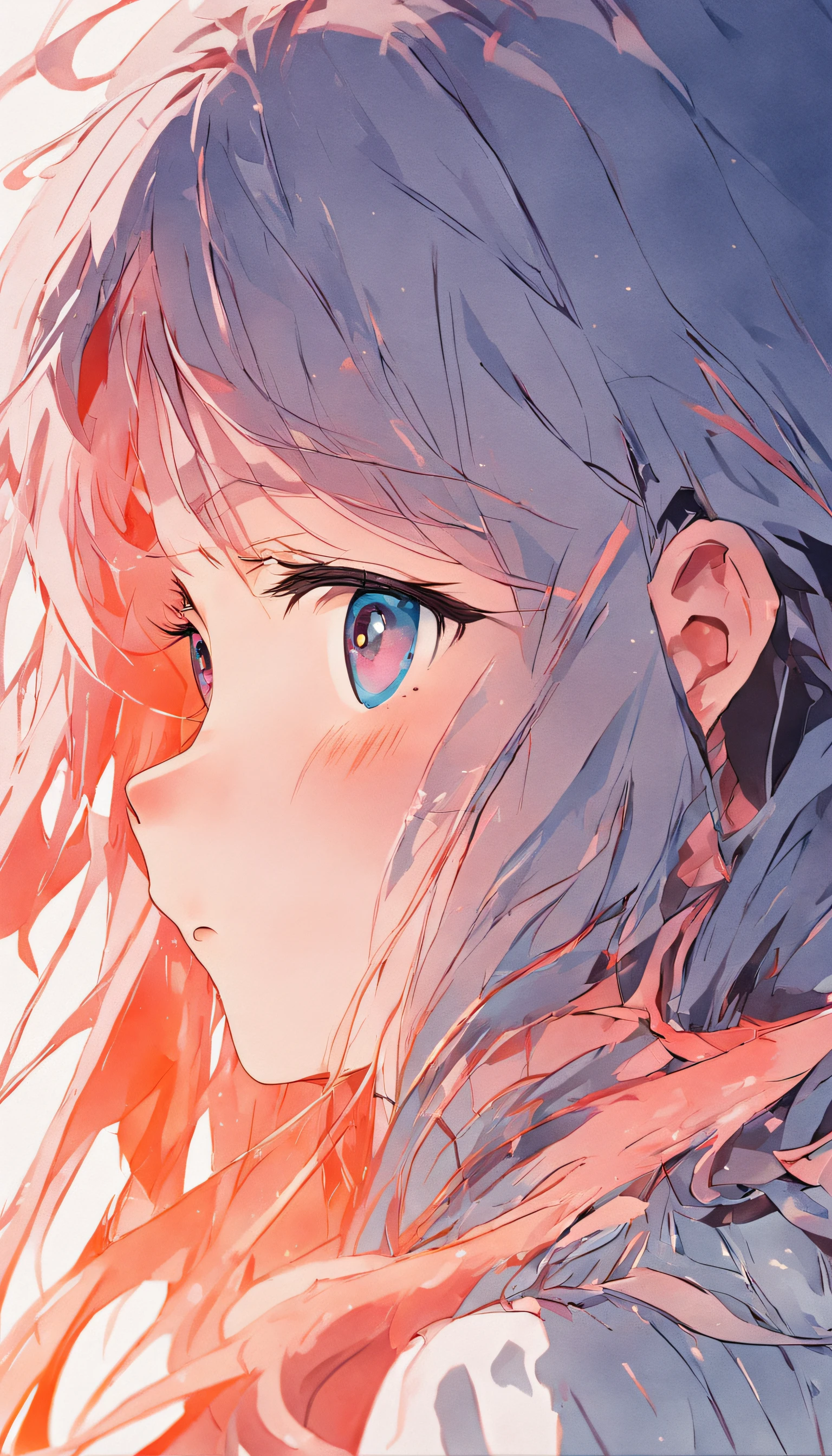 (White background:1.4), (Silhouette of a girl's head, Eyes closed, colorfull long hair, (Chinese illustration:1.3, paper art:1.3, Quilted paper art:1.2), ( reasonable design, Clear lines, High sharpness, Very detailed, movie light effect, 4K ), Best quality, Masterpiece, A high resolution, 16k, Masterpiece