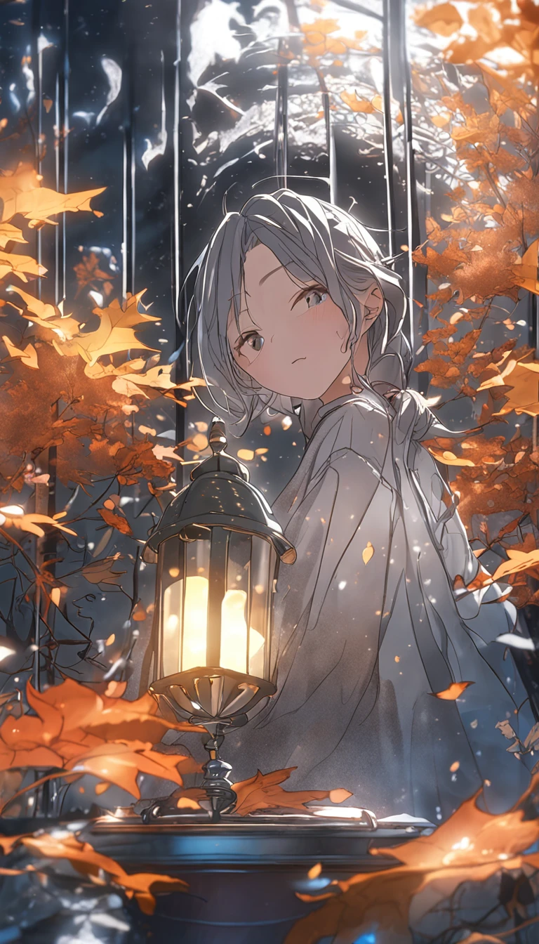 Silver candle autumn light cold painting screen,Light Luo small fan fluttering firefly。
The sky is as cool as water at night,Lie down and watch Morning Glory Vega。