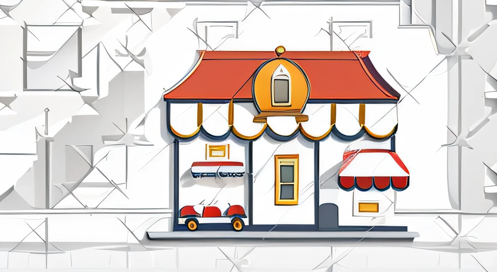 Shop icon，European style，Simple and stylish，Plain white background，Enhance the details