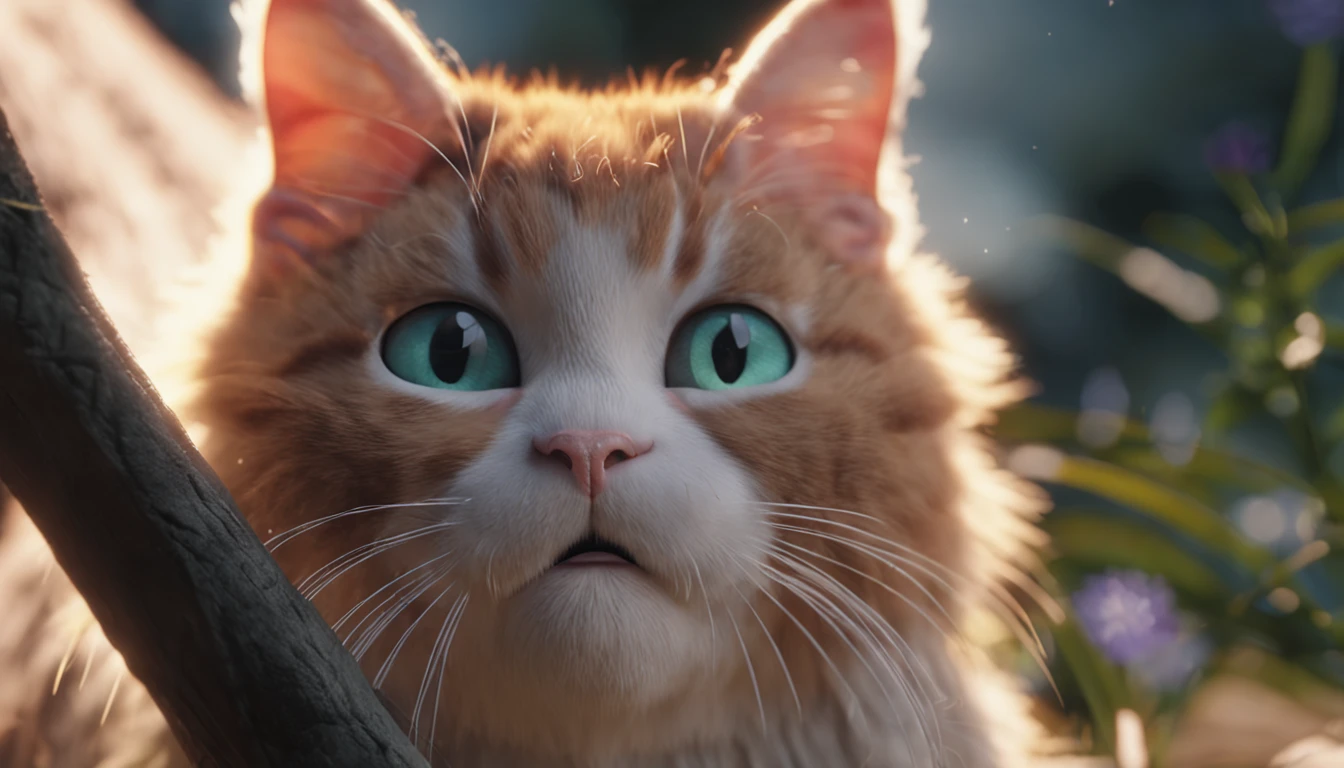 Two cute realistic cats