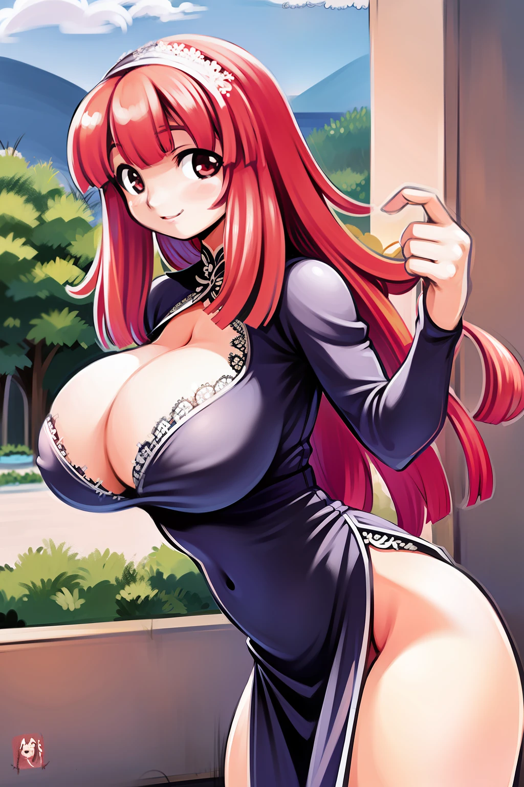 (masterpiece、top-quality)、1lady、独奏、chinese clothes、Beautiful sister、Colossal tits,A big smile、bbw