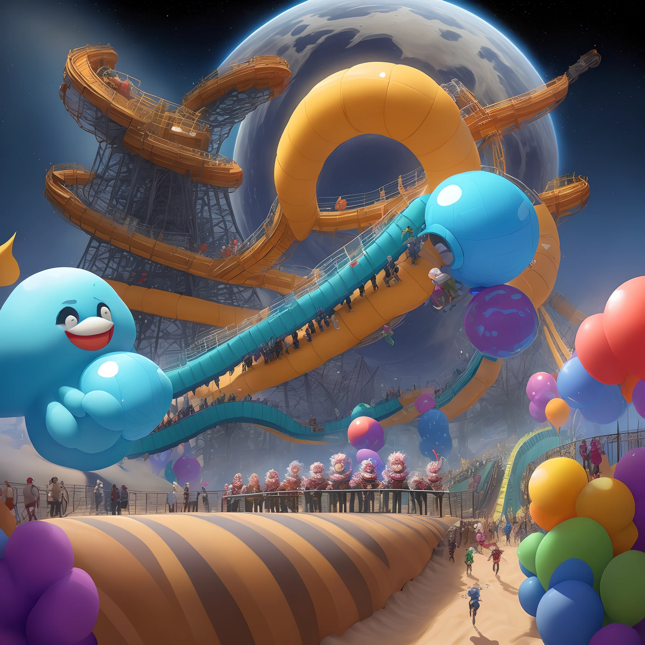 Amid a wacky intergalactic carnival, an adventurous group of alien creatures competes in zany games to win the ultimate prize: a ticket to ride the Cosmic Rollercoaster through the multiverse. Unpredictable challenges, cosmic mishaps, and laughter-filled escapades ensue!