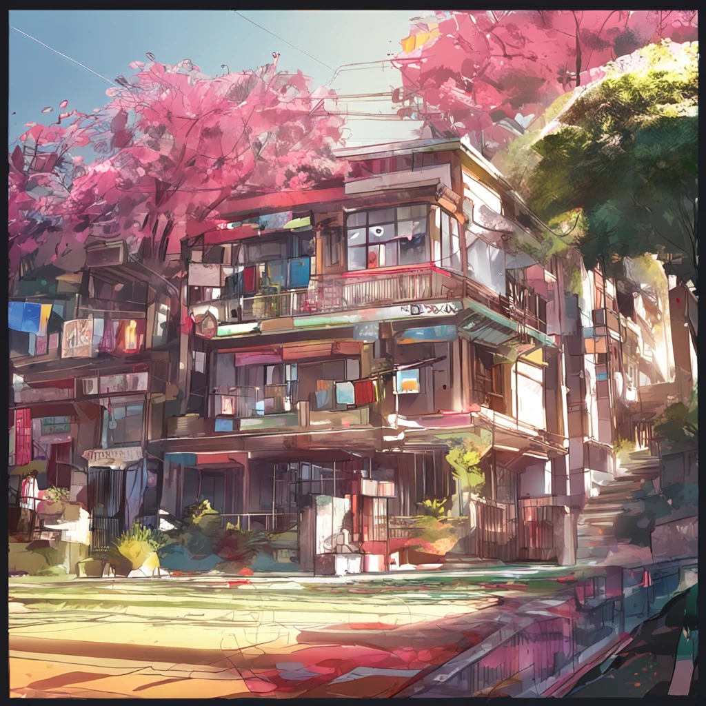 Beautiful,Gakuen Campus,A youthful breath,Colorful world,exquisite design,Standard lens,and the sun was shining brightly,digitial painting,Vivid performance,Easy drawing style,Paint Tool SAI,Emotional outpouring。 --v 5.1 --ar 2:3