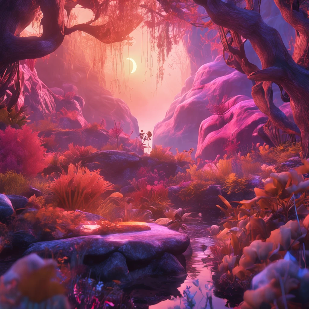 fantasy world，Mysterious atmosphere，Magical elements，Delicate painting，Medium focus lens，Illuminated at dusk，hand painted style，Mysterious hues，Fantasy graphics，Procreate application，Character emotions。 --v 5.1 --ar 2:3
