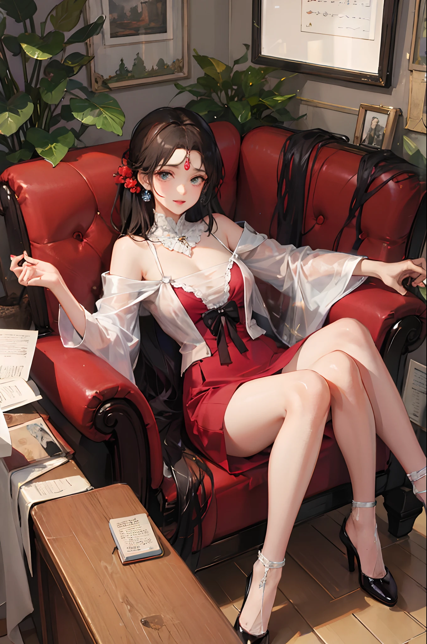 (Highest quality、 8k 、masterpiece、High resolution)、(DEGAS、Dancer)、Ballet、(White toe shoes)、whole body、 girl、(顔がcute、reddish、Red lips、Eyeliner)、Long legs、Good style、cute、Realistic、Realistic、Official Art、Detailed CG、