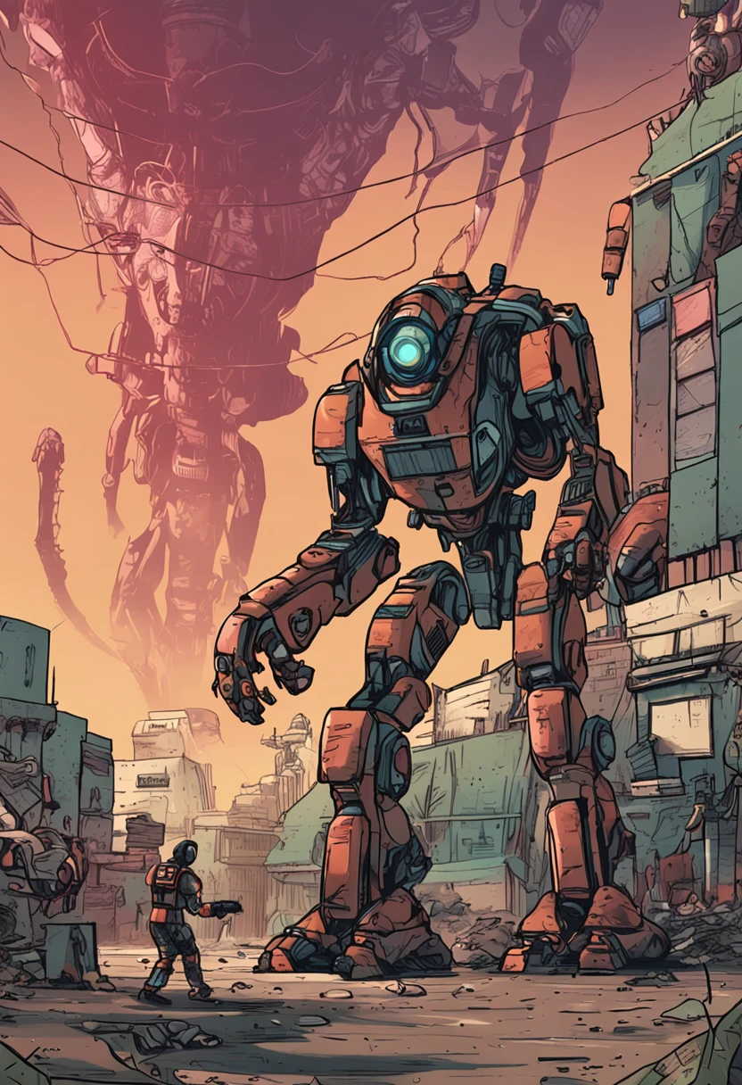 Alein Vs Machines, world war 3, but Ai using robots to fight aliens from invading earth.