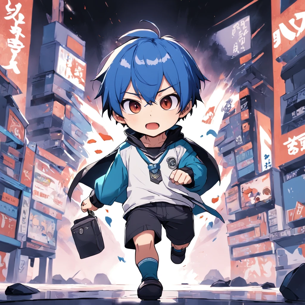 独奏、gamer、Reaping、Brown hair、shoun、shoun,twinks、Very short、1 persons,short-haired, 独奏, (twitch emote:1), Chibi, Black eyes, comic strip, man、white backgrounid, a sticker, Thick black outline,、short-haired、elementary student、full body Esbian、Blue shorts、short-haired、Cool、Mini、Blue shorts、a black T-shirt、Purple Socks、Chibi Chara.Have a game、short-haired、Male child、发光、gamer、A smile、action、Short