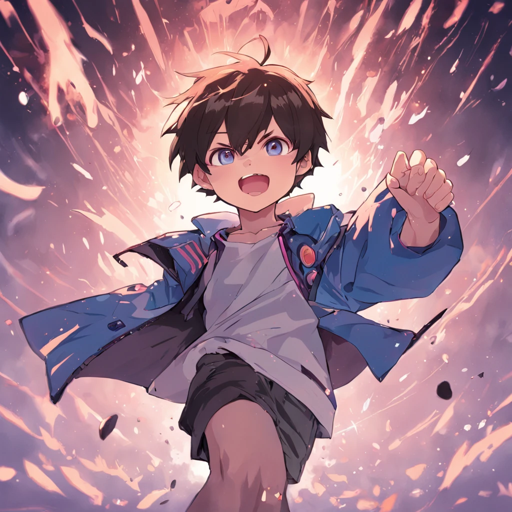 独奏、gamer、Reaping、Brown hair、shoun、shoun,twinks、Very short、1 persons,short-haired, 独奏, (twitch emote:1), Chibi, Black eyes, comic strip, man、white backgrounid, a sticker, Thick black outline,、short-haired、、full body Esbian、Blue shorts、short-haired、Cool、Mini、Blue shorts、a black T-shirt、Purple Socks、Chibi Chara.Have a game、short-haired、Male child、发光、gamer、A saction、Short