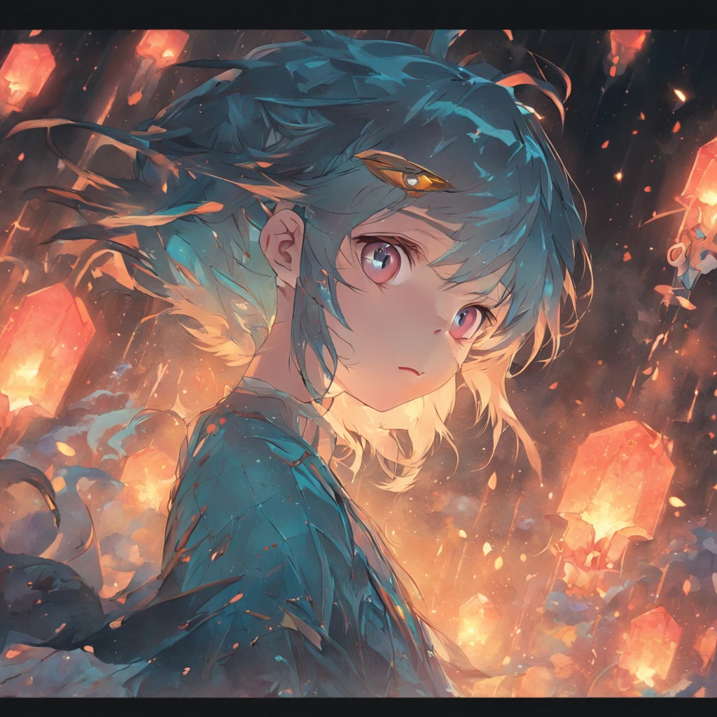 Fantasy world, mystical ambiance, Magical elements, Exquisite painting, Medium focus lens, It is illuminated at dusk, hand painted style, Mysterious hues, Fantasy graphics, Fertility app, Character emotions。 --v 5.1 --AR 2:3, textured skin, super detail, UHD, masterpiece, highres, 16k