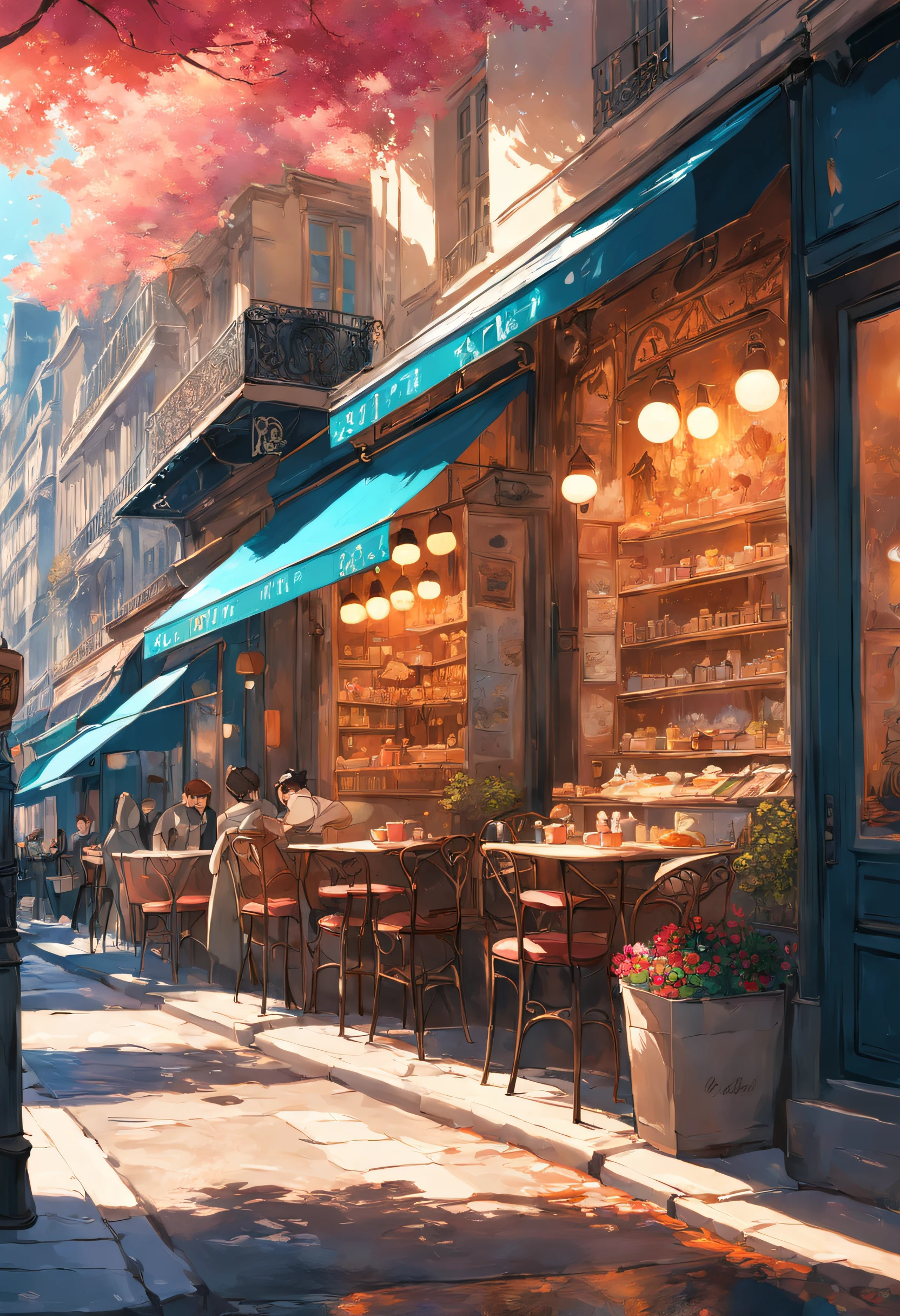 On a spring day, the streets of Paris are filled with the sounds of birds and the fragrance of flowers. Couples sit at cafés on street corners, bathed in sunlight.