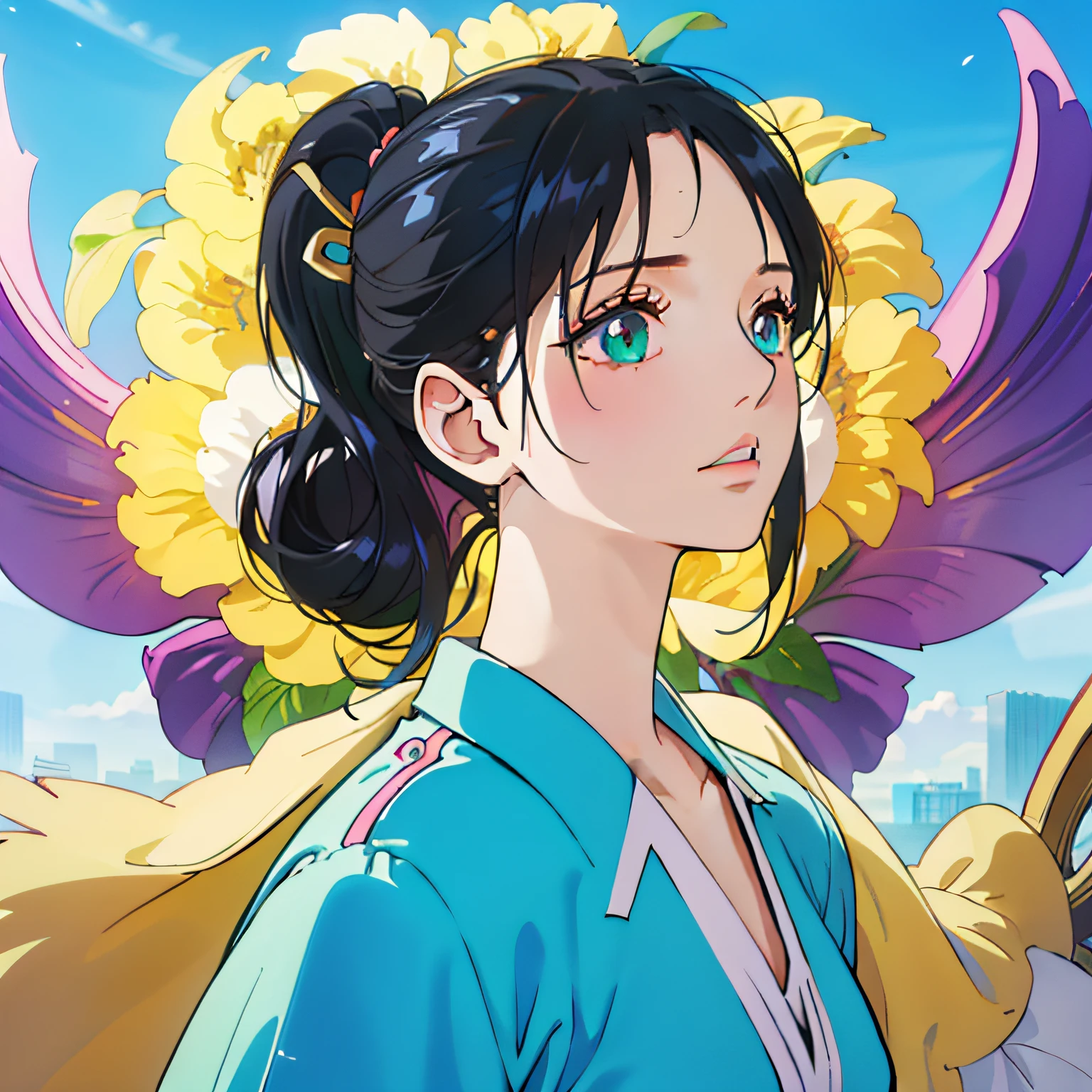 (1girl:1.3), 独奏, (((very vey very detailed face))),((very detailed eyes and faces))),beatiful detailed eyes,Body parts__,offcial art,Unified 8k wallpaper,ultra-detailliert,Beautiful and beautiful,big breasts beautiful,tmasterpiece,best qualtiy,primitive,tmasterpiece,ultra fine photos,best qualtiy,超高分辨率,photorealistic realism,rays of sunshine,full-body portraits,stunningly beautiful,,dynamicposes,delicated face,vibrant eyes,(from the front side), She wears a fairy sword suit,Pink and green color scheme,Very detailed fairy air background,,looking over city,详细的脸,detailed complex busy background,untidy,opulent,milkyW,highly detailedskin,Realistic details of skin,Visible pores,Clear focus,volume fog,8k uhd,digital SLR camera,high qulity,filmgrain,White skin of the,photo-realism,lomography,A huge metropolis of the dystopia of the future, semi transparent