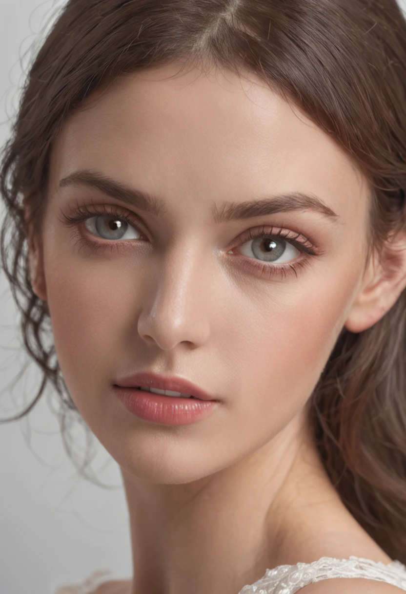 um retrato de uma linda modelo, rosto simetrico,well-defined traits,rosto perfeito,boca carnuda,olhos amendoados,cabelos pretos,olhos azuis,ultra realista,bem detalhado,intrincado,8k,alta resolução,alta nitidez,canon lente 50mm f1.8 global lighting,perfect composition