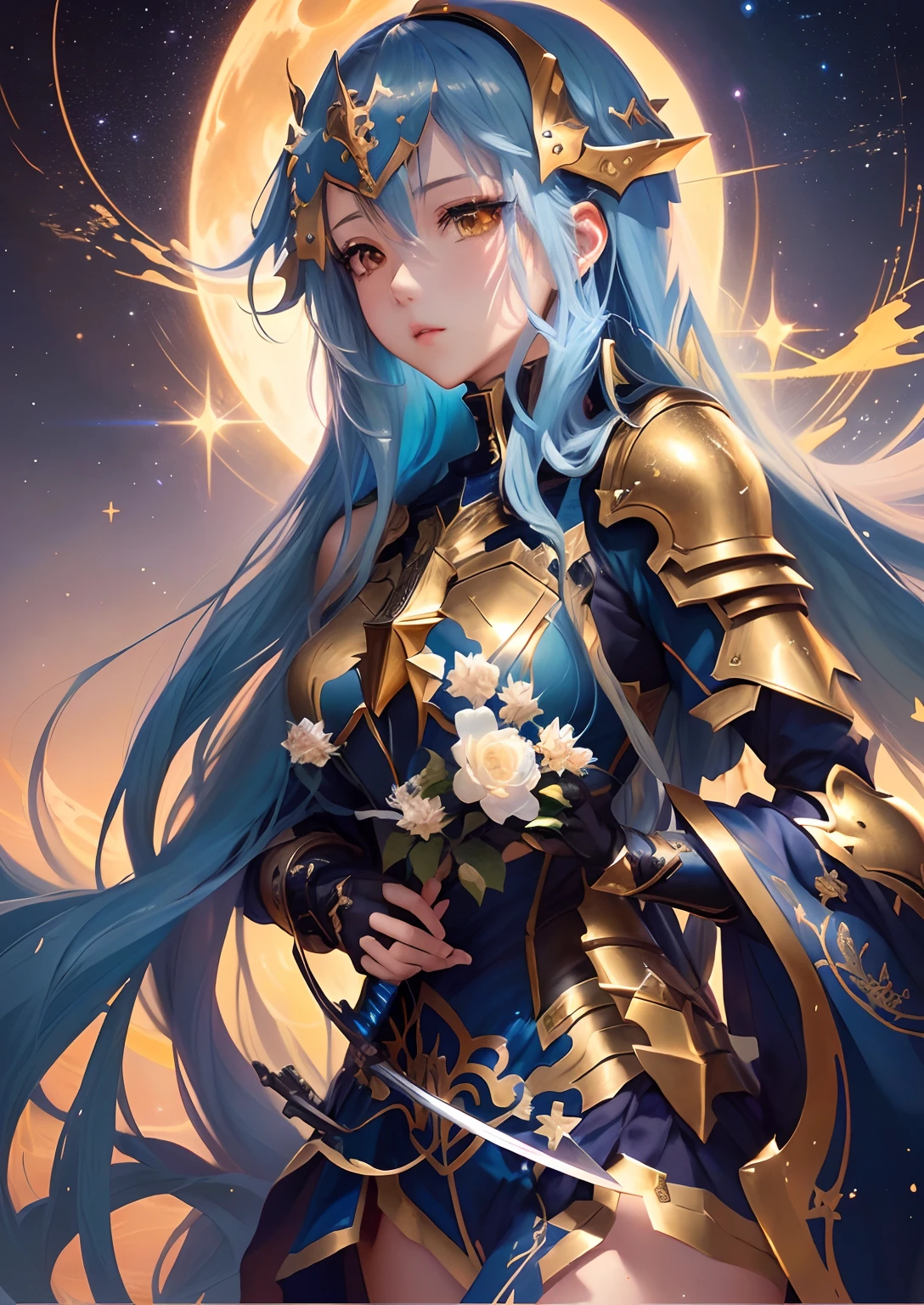 (masterpiece, top quality, best quality, official art, beautiful and aesthetic:1.2), (1girl), extreme detailed,colorful,highest detailed, official art, unity 8k wallpaper, ultra detailed, beautiful and aesthetic, beautiful, masterpiece, best quality, (zentangle, mandala, tangle, entangle) ,holy light,gold foil,gold leaf art,glitter drawing, PerfectNwsjMajic