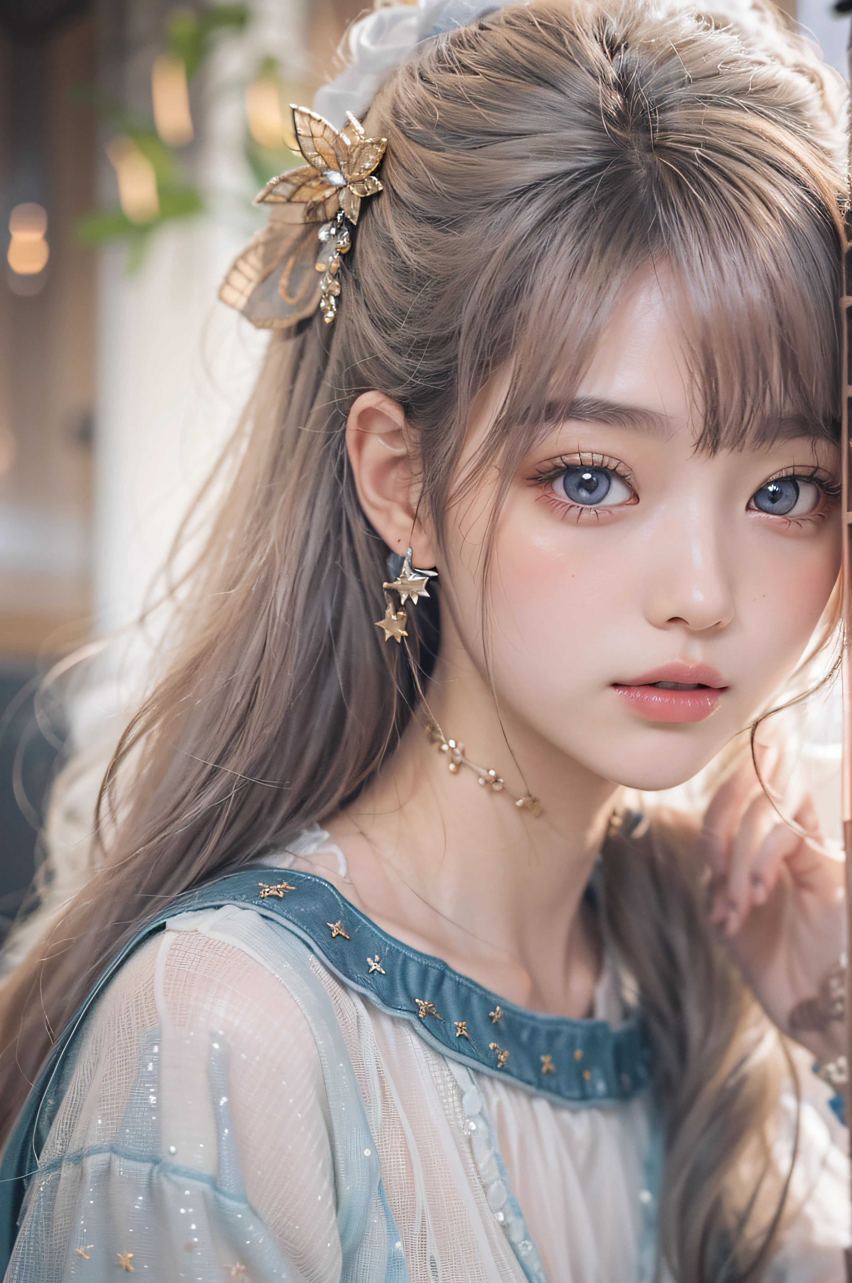 (Best Quality Detail)、realisitic、8K UHD、hight resolution、(1girl in:1.2)、The ultra-detailliert、High quality textures、intricate detailes、detaileds、Very detailed CG、High quality shadows、Detail Beautiful delicate face、Detail Beautiful delicate eyes、depth of fields、Ray traching、in her 20s、Pretty Kpop Girl、(Korean Urzan Face)、Slender face、(ulzzang -6500-v1.1:0.6)、pureerosface_v1、gloweyes、perfectbody、 look at viewr、(Best Quality Detail:1.2)、realisitic、8K UHD、hight resolution、(1girl in:1.2)、The ultra-detailliert、High quality textures、intricate detailes、detaileds、Very detailed CG、High quality shadows、Detail Beautiful delicate face、Detail Beautiful delicate eyes、depth of fields、Ray traching、in her 20s、Pretty Kpop Girl、(Korean Urzan Face)、Slender face、(ulzzang -6500-v1.1:0.6)、teak、Glossy lips、、high-level image quality, The highest image quality, top-quality, Photorealsitic, ultra-detailliert, photos realistic, 4K 8K UHD Full Color RAW Photos, Fuji Film(Medium format), Hasselblad, Carl zeiss, Incredible dynamic range photography(UTIL_Art by Smoose-768:1.1),hight resolution, High pixel count, clear details, crisp image, Natural color reproduction, Noise Reduction, High fidelity, qulity, Software Improvements, Upscaling, Optimized algorithms, Pro-level retouching,
Features of the costume:
Points and design ideas:
Color selection:To reflect the beauty of the sky、Make use of pale tones and gradients。Pastel or blue-gray colors inspired by the color of the sky are suitable.。
Graphic Design:Clouds and stars、a moon、Use graphics such as the sun、The design that expresses the elements of the sky is attractive。By incorporating these elements into prints and embroidery,,,,、Creating the Mystique of the Sky。
Textiles and materials:By choosing light materials、Makes it easier to express the sky scenery。chiffon、organdy、Transparent materials such as silk are recommended.。
silhuette:Soft silhouette and floating design、Matches empty images。By incorporating frills and drapes、It can produce a softness like a cloud.....。
accessorized:By incorporating astronomical accessories and space-themed jewelry、You can emphasize the mystique of the sky more。A star-shaped or moon-shaped accent would be nice。
Color features:
Insky Fashion Coordination、It is important to reproduce the beautiful color tone of the sky。Below are typical color characteristics。
paleblue:A color that expresses the bluish tint of the sky on a sunny day。Transparent、Create lightness。
pastel pink:Colors inspired by the sunrise and sunset sky。Warm and gentle impression。
clear white:Colors that reproduce the pure whiteness of the sky and clouds。Expresses cleanliness and brightness。
What you need to know when creating:
How to strike a balance:To express the beauty of the sky、Think about the balance between color and design。Avoid over-design and decoration、Cherish the tranquility of the sky。
Unify themes:It is important to unify the theme of fashion coordination in the sky。Clouds and stars、Moon, etc.、Choose a theme、Let's unify the entire coordination element。
Leveraging accents:By incorporating empty elements as accents、You can add pop charm to your clothes。NP、Take advantage of star-shaped accessories, embroidery, and more。
Expression of individuality:Sky Fashion Costumes、It's also a great way to express your personality。Incorporate your favorite sky elements and colors、Create your own style。
