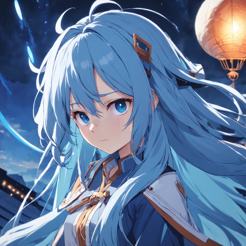 Tio Prato,Full body diagram,The track of the blue,Trail of Zero,falcom,Long light blue hair,Lori,Emotionless face