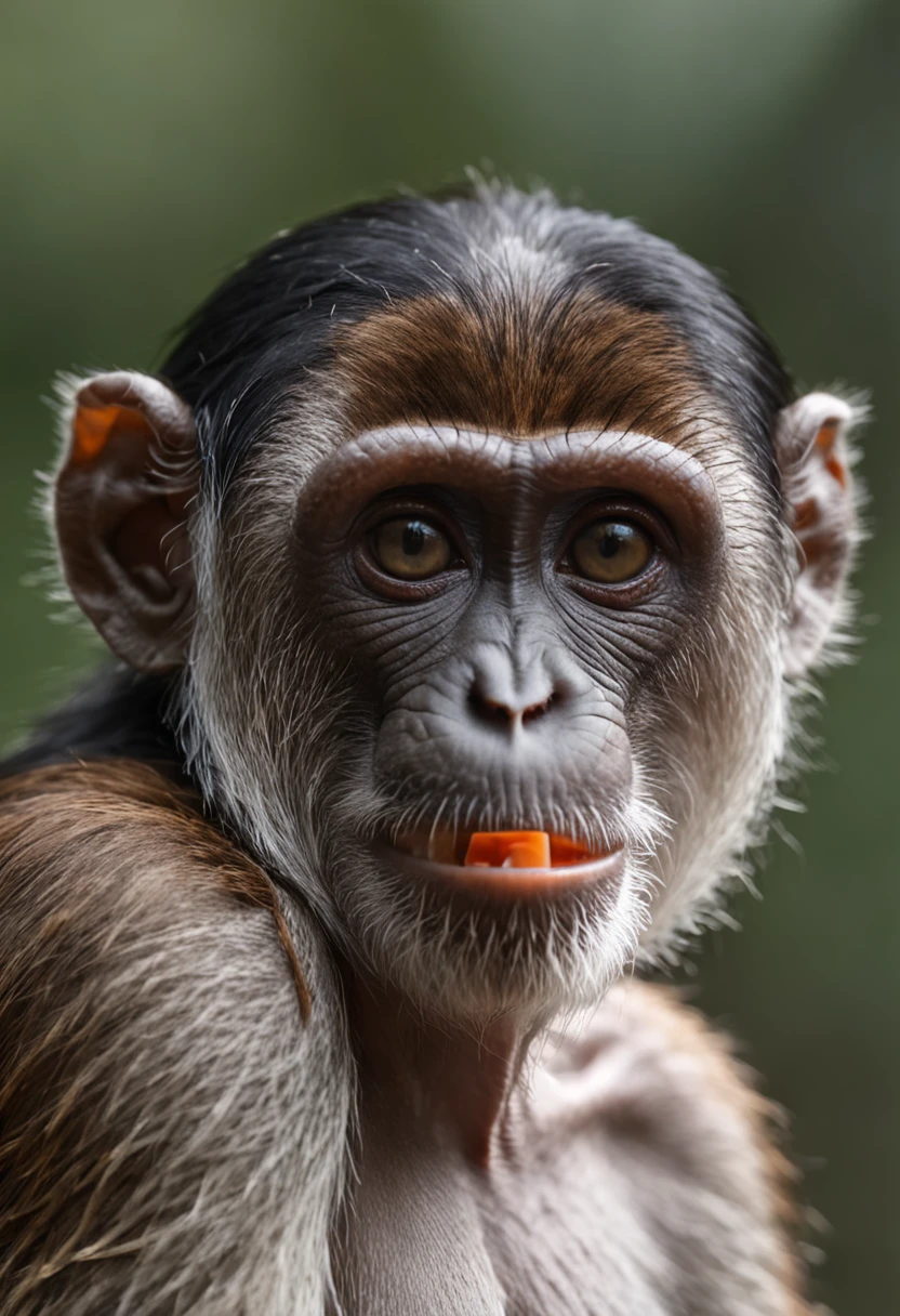 Real Photographics,monkeys,head portrait,Close-up,of a real,Facial features are carefully depicted,Realistic skin texture,depth of fields,high light,Real light,Ray traching,oc rendered,Hyper-realistic,best qualtiy,8K,Works of masters,super-fine,Detailed pubic hair,Correct anatomy,sharp focus on eyes,Bokeh,Facial features are carefully depicted