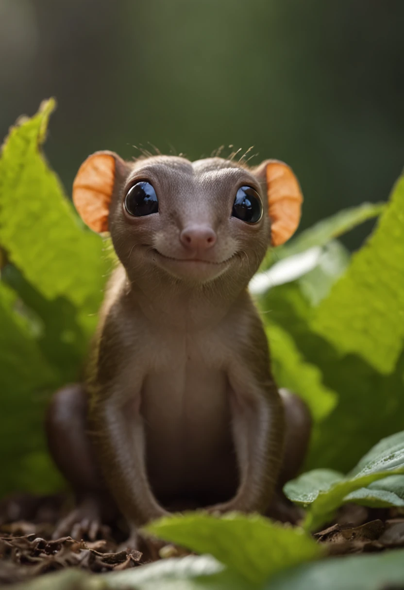 Real Photographics，jungles，Cute mole，Glowing plants，dream magical，starlights，Close-up，of a real，Macro lens，depth of fields，high light，Real light，Ray traching，oc rendered，Hyper-realistic，best qualtiy，8K，Works of masters，super-fine，Detailed pubic hair，Correct anatomy，sharp focus on eyes，Bokeh，Facial features are carefully depicted