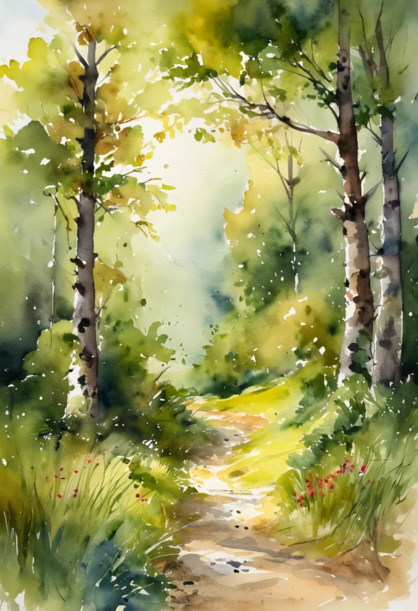 Stroll along the forest paths,ultra-clear,4K,Cinematic lenses,Back Shadow
