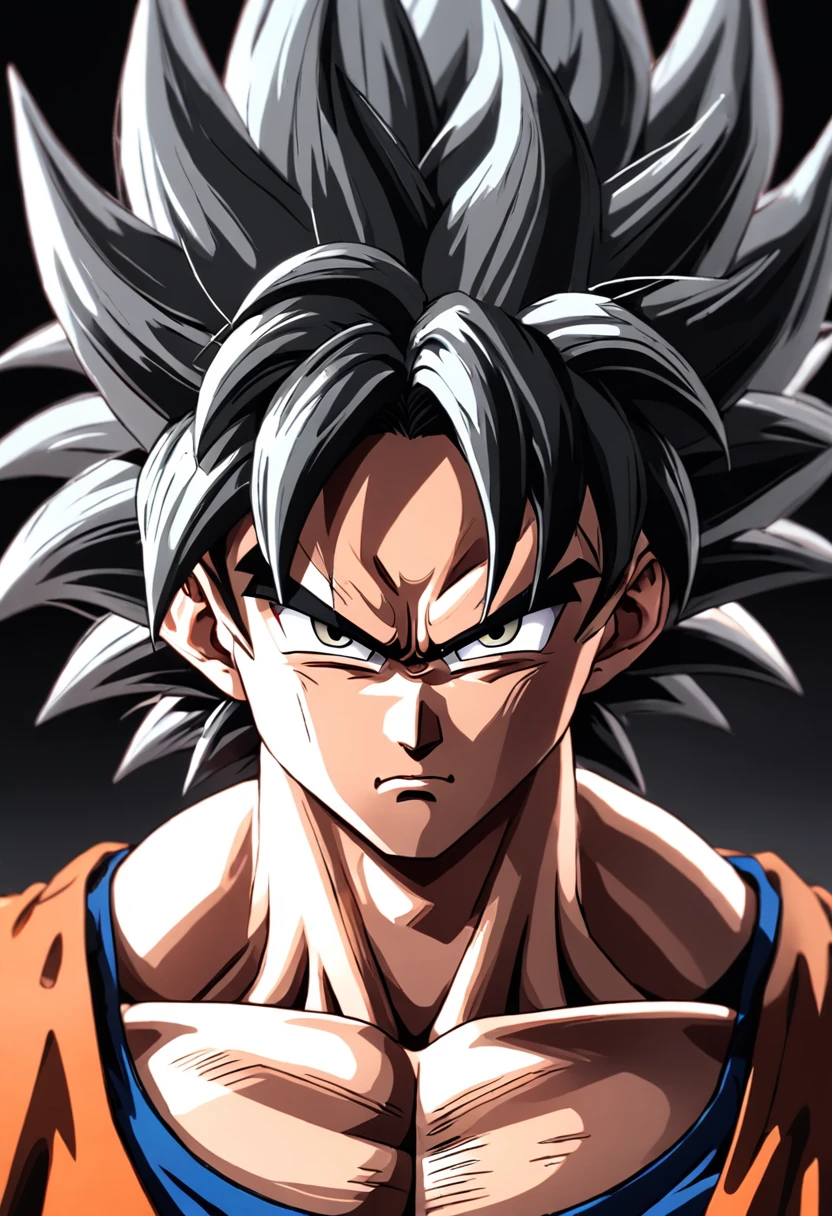 Dragon Ball Goku，Great ape，head portrait，Close-up，of a real，Facial features are carefully depicted，Realistic skin texture，Dark style，depth of fields，high light，Real light，Ray traching，oc rendered，Hyper-realistic，best qualtiy，8K，Works of masters，super-fine，Detailed pubic hair，Correct anatomy，sharp focus on eyes，Bokeh，Facial features are carefully depicted