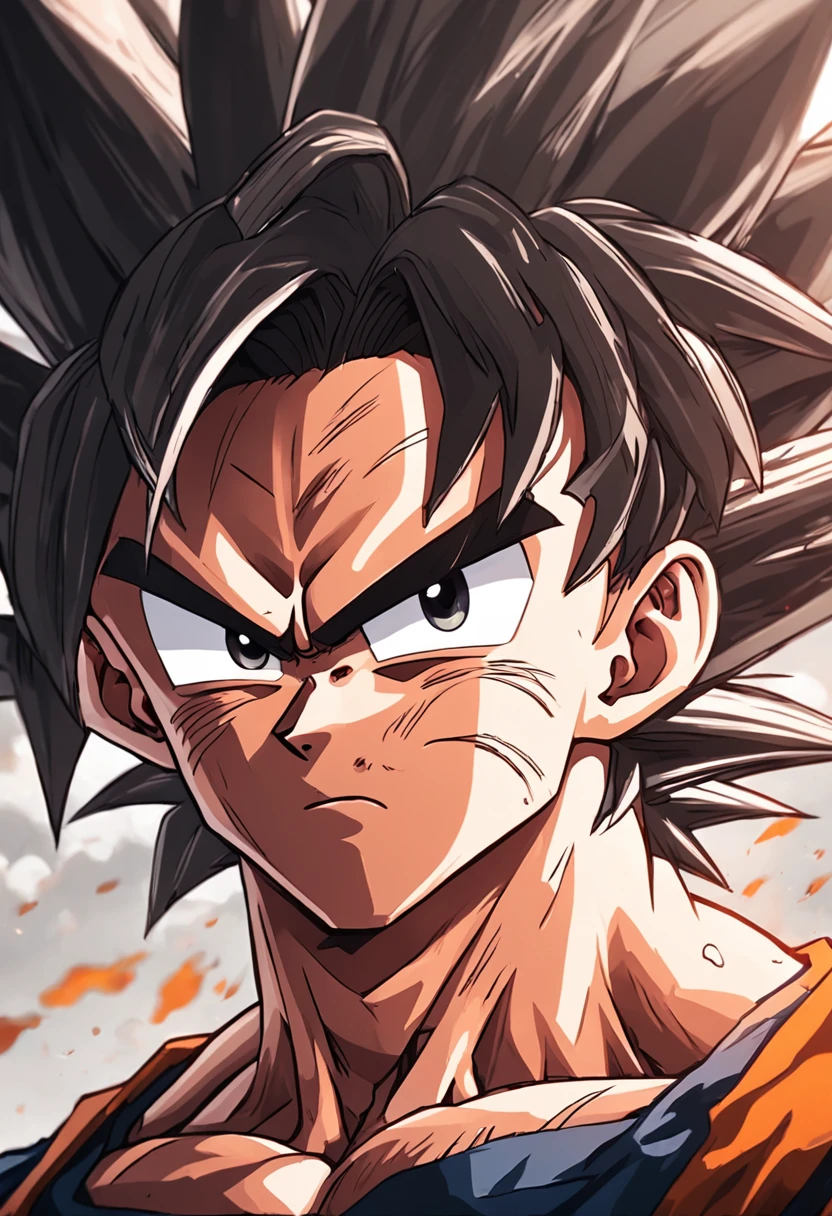 Dragon Ball Goku,Great ape,head portrait,Close-up,of a real,Facial features are carefully depicted,Realistic skin texture,Dark style,depth of fields,high light,Real light,Ray traching,oc rendered,Hyper-realistic,best qualtiy,8K,Works of masters,super-fine,Detailed pubic hair,Correct anatomy,sharp focus on eyes,Bokeh,Facial features are carefully depicted