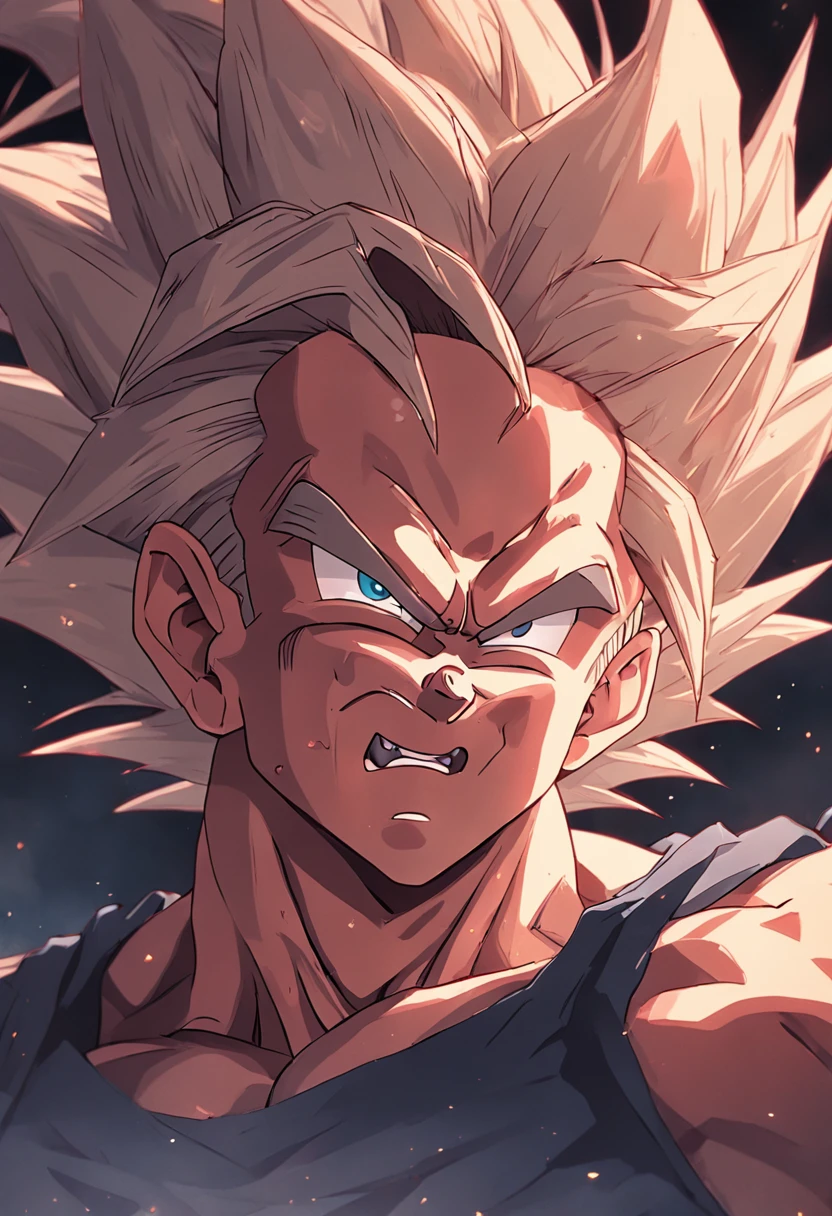 Dragon Ball Goku，Great ape，head portrait，Close-up，of a real，Facial features are carefully depicted，Realistic skin texture，Dark style，depth of fields，high light，Real light，Ray traching，oc rendered，Hyper-realistic，best qualtiy，8K，Works of masters，super-fine，Detailed pubic hair，Correct anatomy，sharp focus on eyes，Bokeh，Facial features are carefully depicted