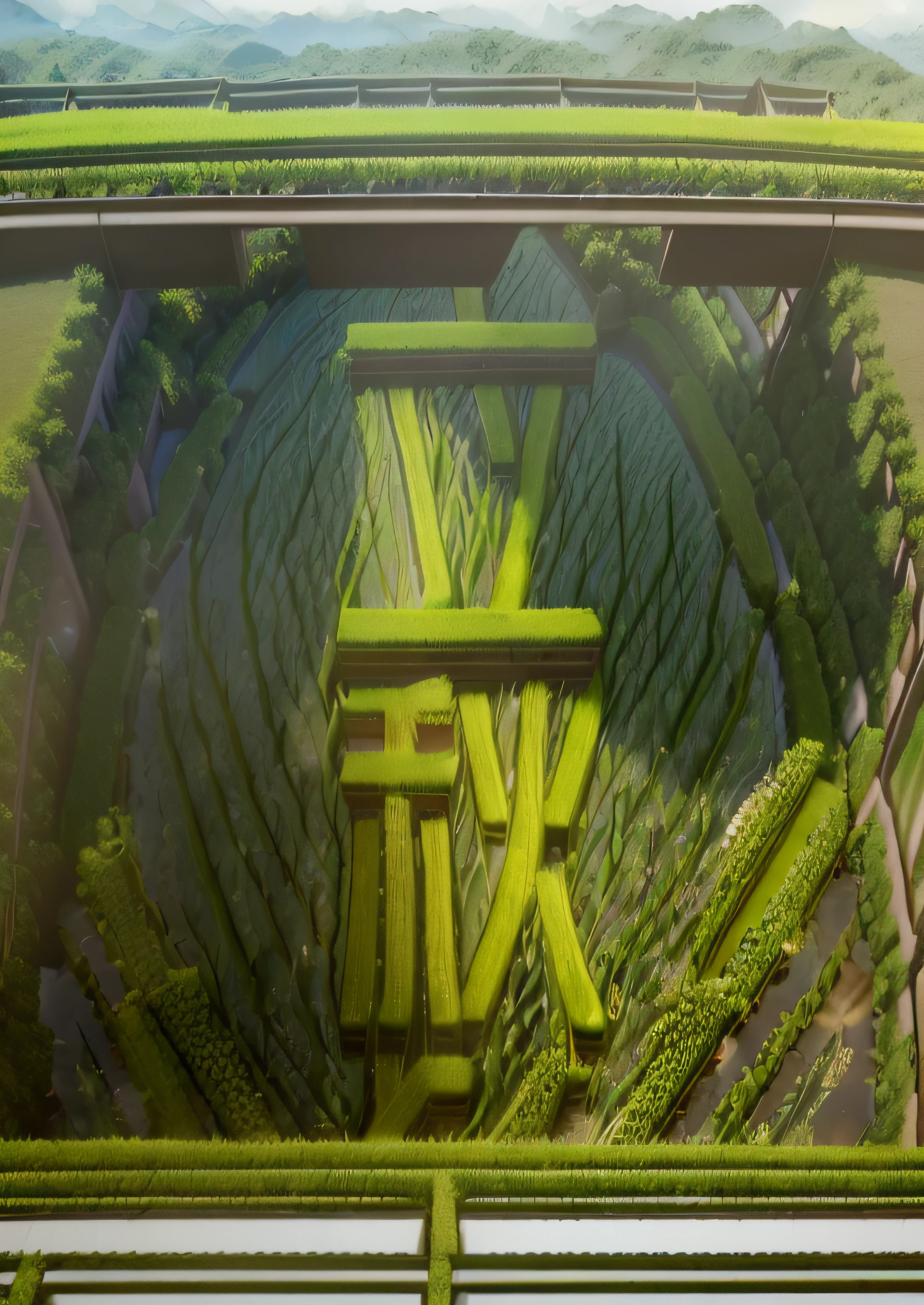 Masterpiece,Best quality,(Green rice paddies:1.5),pixar-style,.(Ultra detailed,clear，Aesthetic, 美丽的构图, rich and vivid colors, volumetric soft light),4K,Fairytales. illusory engine,rendering by octane,cuteness render,a 3D render,AdobePhotoshop