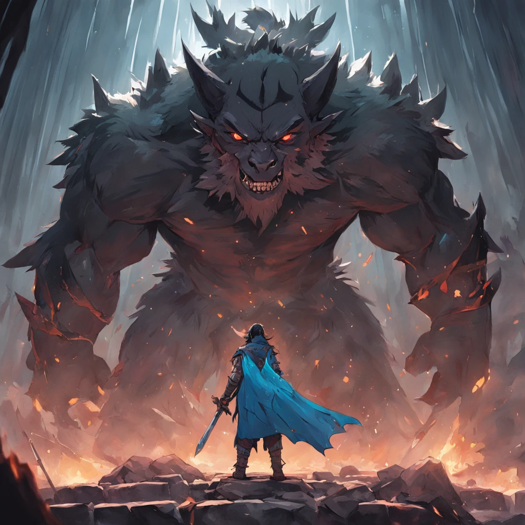 Orc symbaroum,werecreature,Wolf Clan,Libido boy,20yr old,Swordsman,Heteropupil,blue hair,