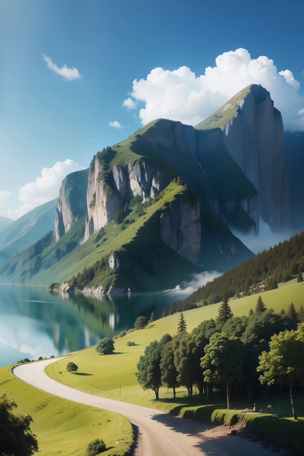 Crea un paisaje inspirado en esta foto