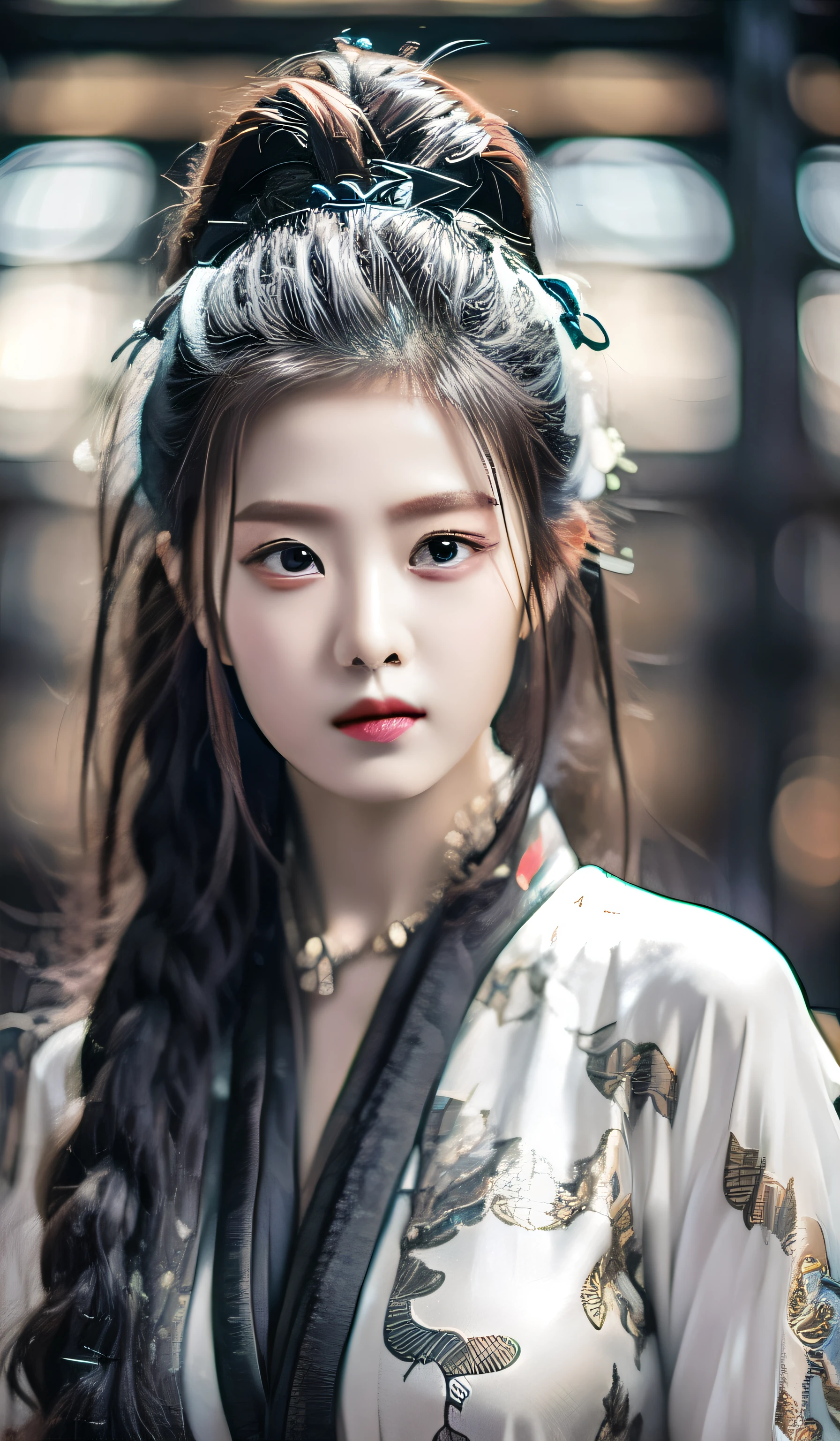 best quality, masterpiece, highres, wuxia 1girl, china dress, super Beautiful face, super beautiful eye, super beautiful hair