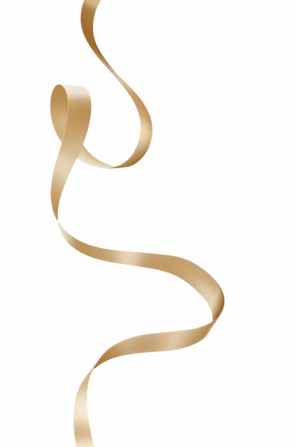 Gold ribbon，3D style，photorealestic，k hd，high detal