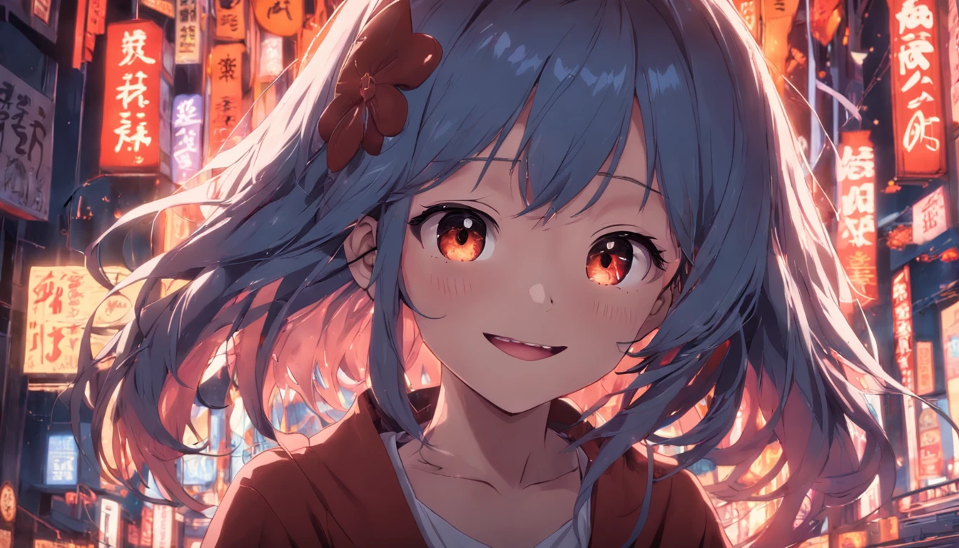 Girl with a smile on her face