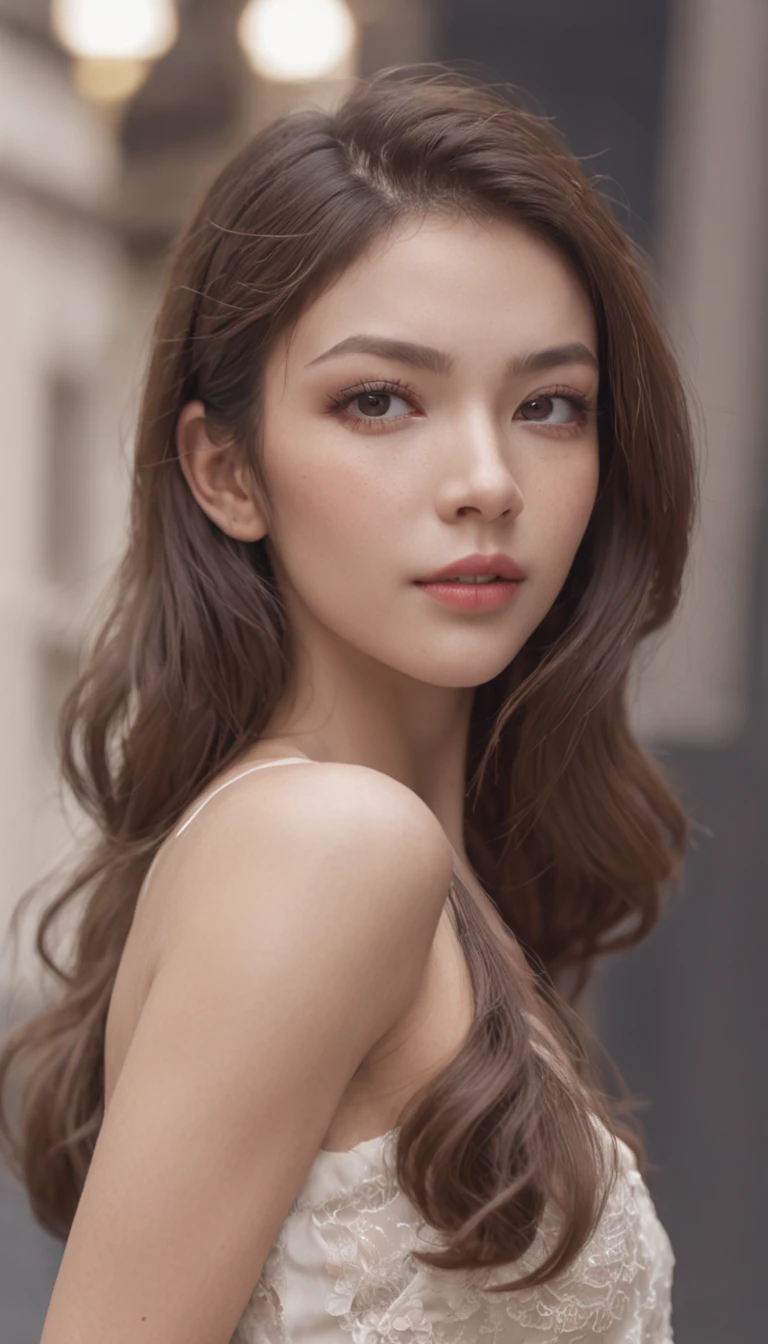 Real Photographics,Trendy girl,Street photography,Business career set,high-heels,of a real,full bodyesbian,depth of fields,high light,Real light,Ray traching,oc rendered,Hyper-realistic,best qualtiy,8K,Works of masters,super-fine,Detailed pubic hair,Correct anatomy,sharp focus on eyes,Bokeh,Facial features are carefully depicted