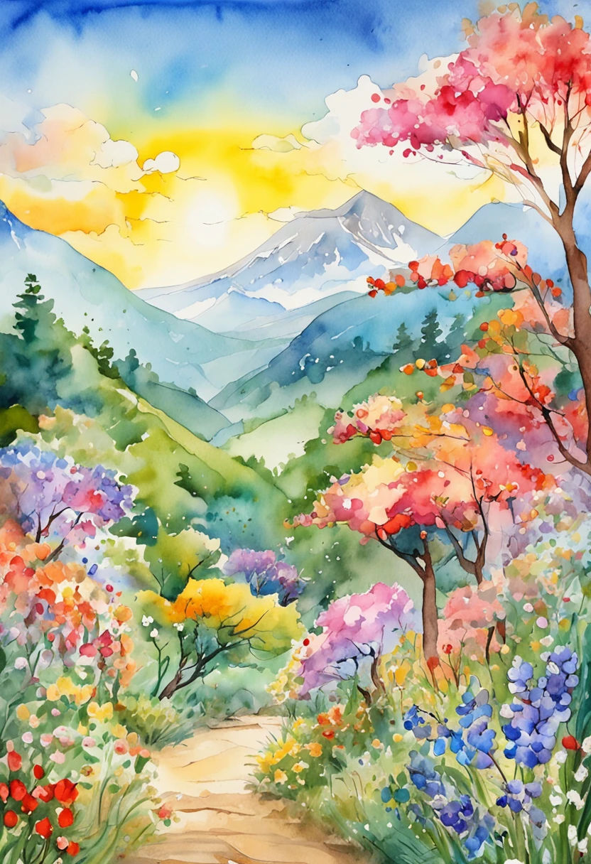 pastelcolor:1.3)、(cute illustration:1.3)、 Detailed background、beautiful with detail、moya、extremely colorful、marbled、Particles of Light、patterns、 Detailed drawing、Vibrant colors、Striking contrast、intricately details、Delicate depiction、glowing、 Illuminated by the morning light, (Dynamic Angle, shot from afar, Wide shot, in a panoramic view, Magnificent view:1.25)、 「That summer」If you call it, You will remember and start wearing a collar every summer