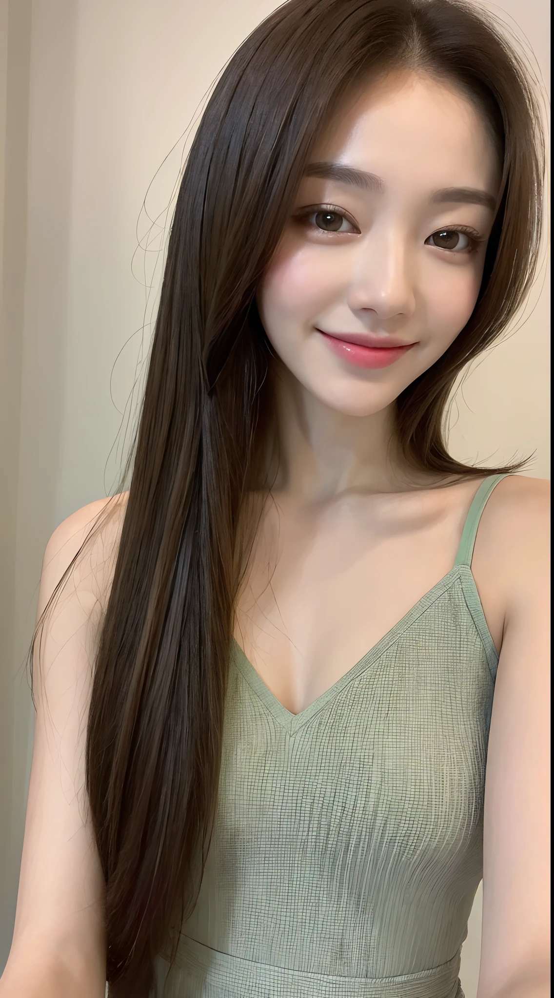 ((Best Quality, 8K, Masterpiece: 1.3)), 1girl, Slim Abs Beauty: 1.3, (Hairstyle Casual,), Dress: 1.1, Super Fine Face, Delicate Eyes, Double Eyelids, Smile, Home