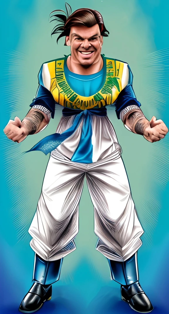 a realistic caricature of bolsonaro, president of brasil