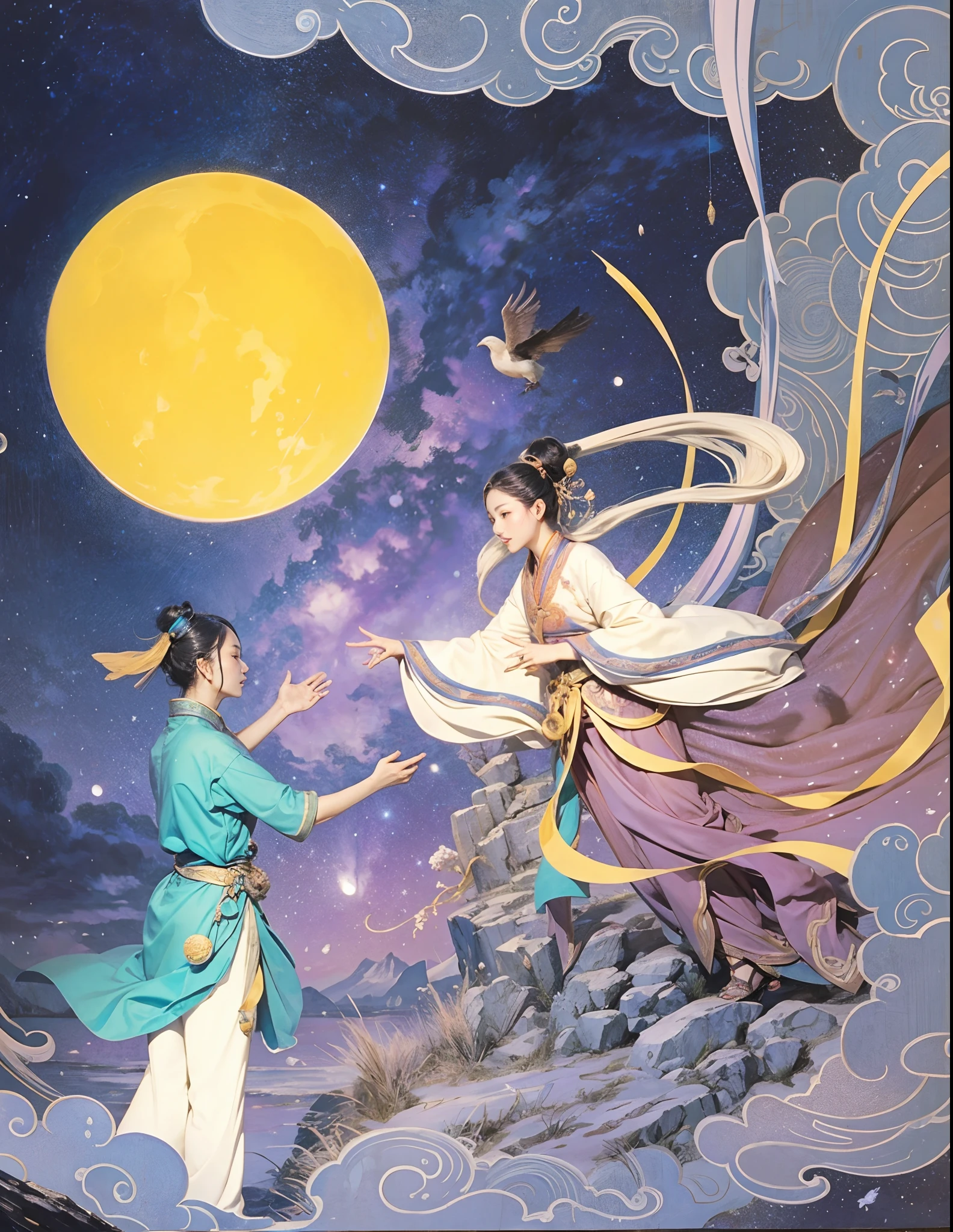 Shining Kokuzo Bodhisattva　Bewitching space　sanskrit「talaq」tome&#39;In the background.　illustration image　Deities々paradise　sanskrit　Zodiac Bodhisattva　sportrait　all hands　1 million people set　Mystical　quartet　overlap　limitless　A parade of earthly desires　Insanely erotic body Kokuzo Bodhisattva　Other space 3D