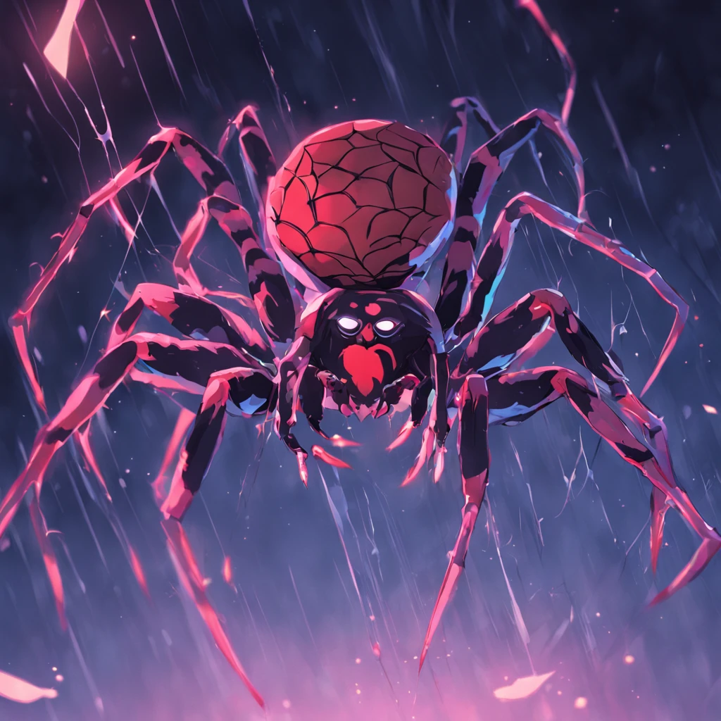 spider illustration film lighting effects