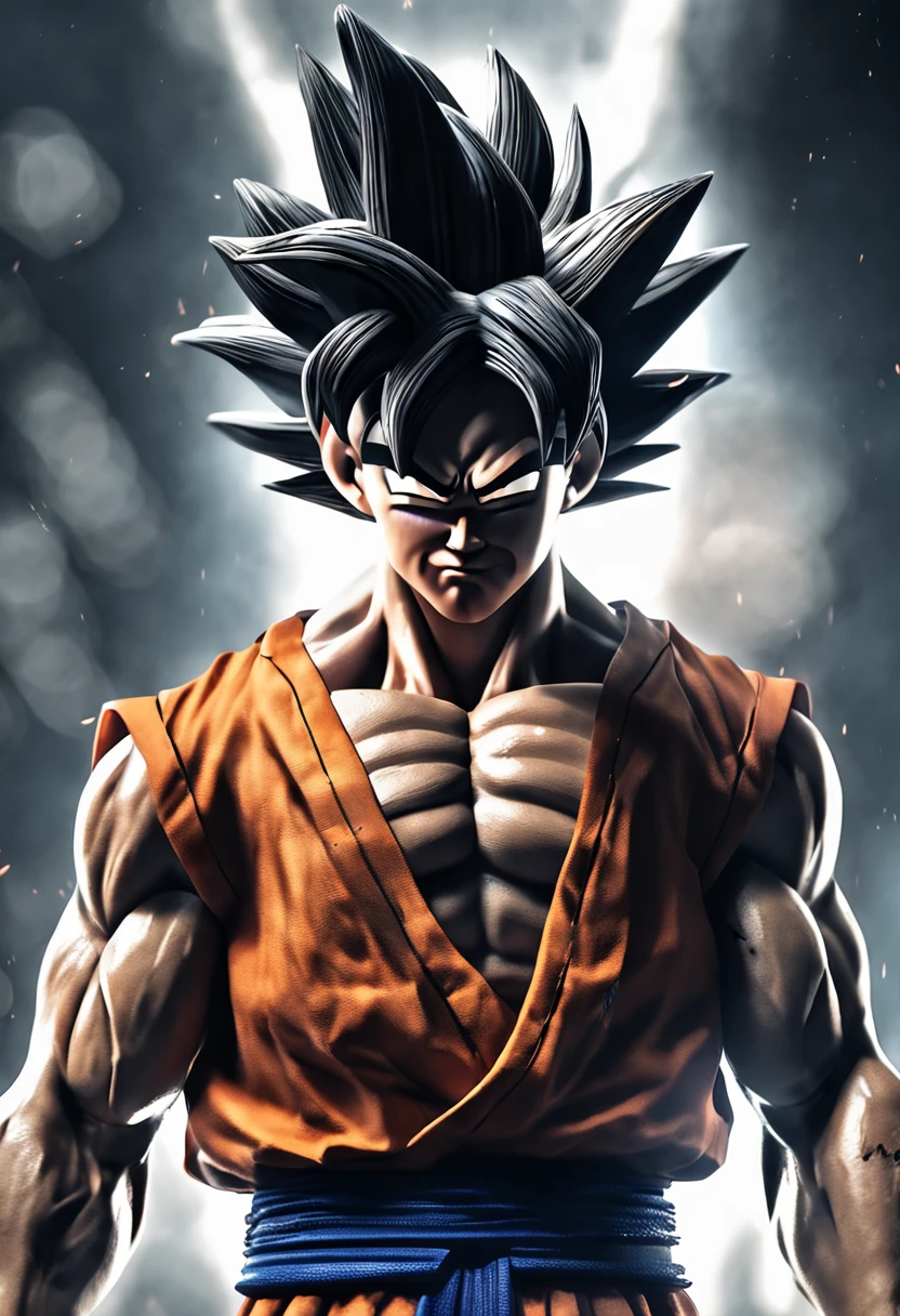 Black myth Goku，Simian，head portrait，Close-up，of a real，Facial features are carefully depicted，Realistic skin texture，Dark style，depth of fields，high light，Real light，Ray traching，oc rendered，Hyper-realistic，best qualtiy，8K，Works of masters，super-fine，Detailed pubic hair，Correct anatomy，sharp focus on eyes，Bokeh，Facial features are carefully depicted