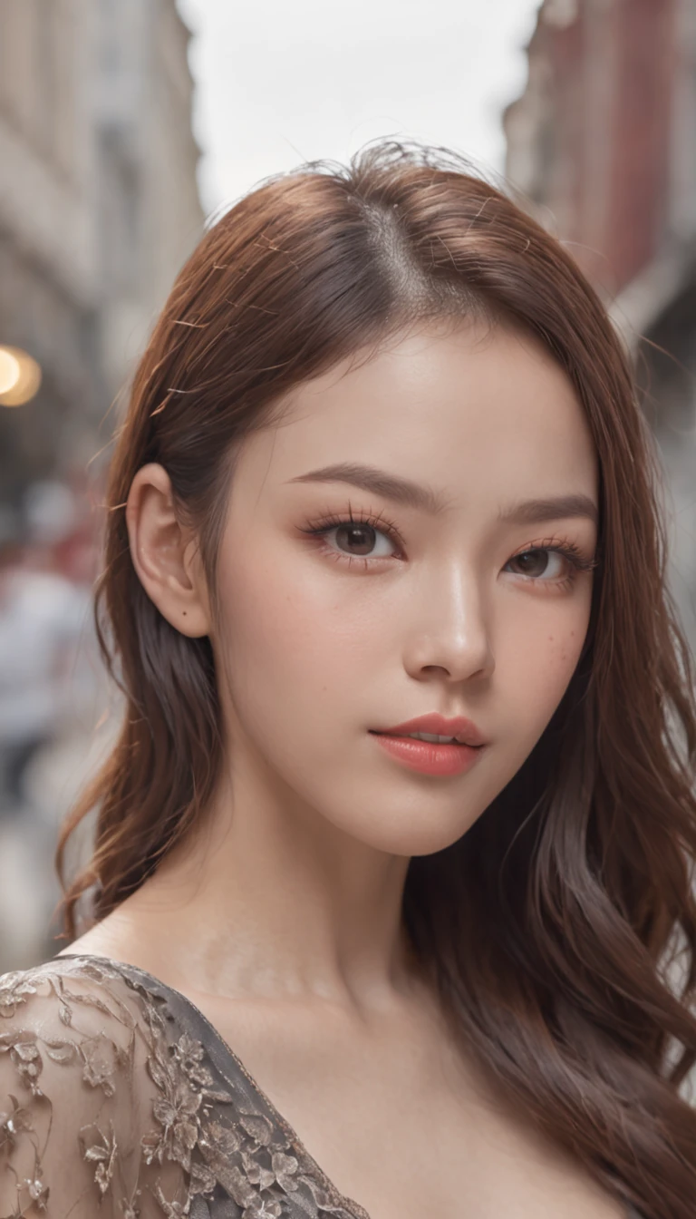 Real Photographics,Trendy girl,Street photography,Business career set,high-heels,of a real,(full bodyesbian:1.5),depth of fields,high light,Real light,Ray traching,oc rendered,Hyper-realistic,best qualtiy,8K,Works of masters,super-fine,Detailed pubic hair,Correct anatomy,sharp focus on eyes,Bokeh,Facial features are carefully depicted