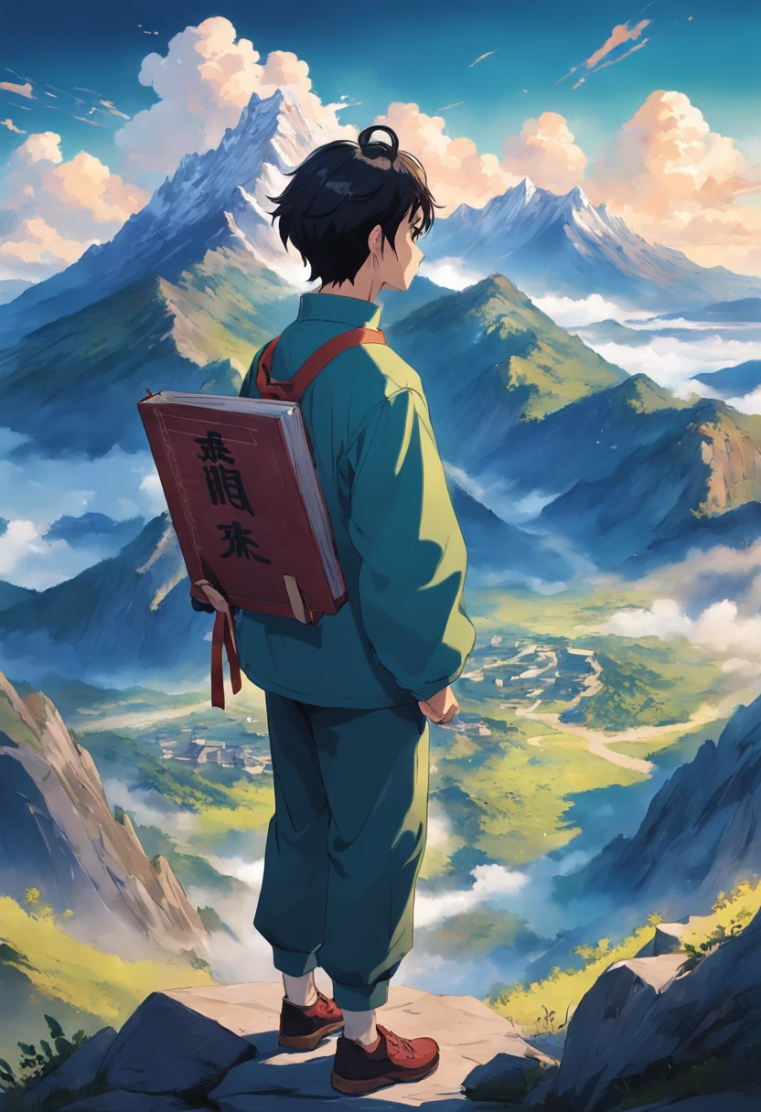 Su Chen stood at the top of the mountain,looking at the distance,A look of determination。Holding a diary in his hand,It records reflections on the past and determination for the future。