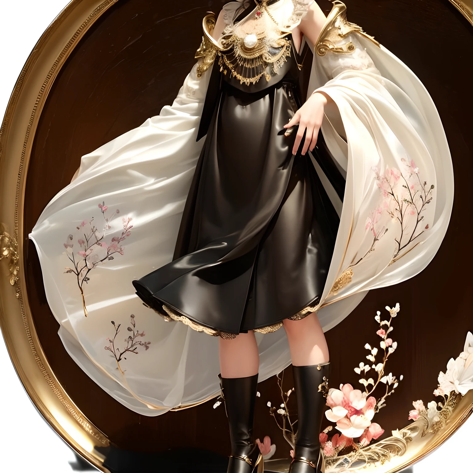 (masterpiece:1.3),(best quality:1.4),ultra high res,(detailed eyes),(detailed facial features),(detailed clothes features),HDR,8k resolution, solo focus, bangs, skin tight, (shiny skin),(slender girl),dreamlike,
(extreme detailed illustration),check commentary,commentary request,scenery,no text,
VirtualGirl-Rin, happy, smile, (small breasts), bangs, bob hair, short hair, brown hair, brown eyes, black choker,
1girl, (solo),
sexy Maid, Maid hair band,Maid dress,Maid apron,Maid skirt,Maid stockings,black leather shoes,