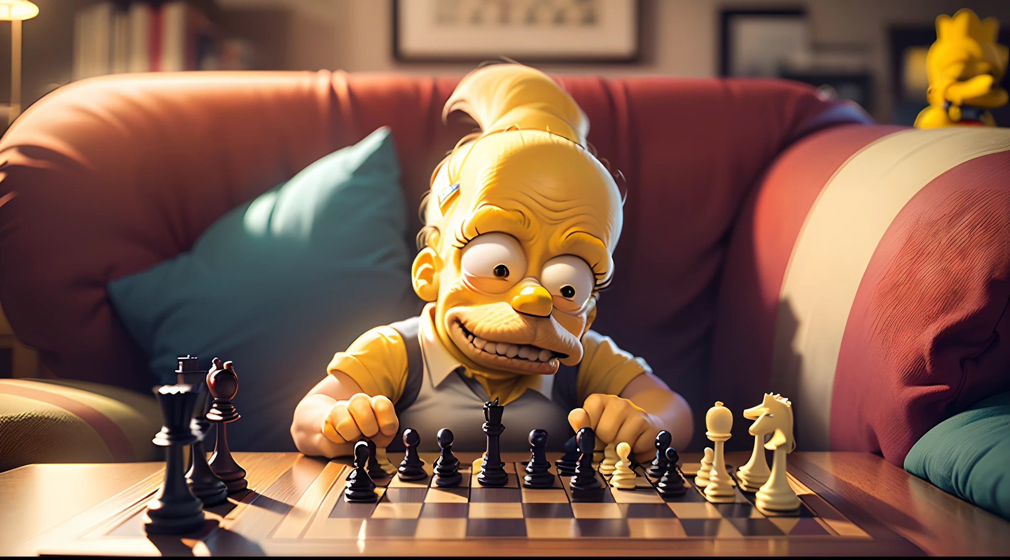 Simpson, who loves to play chess