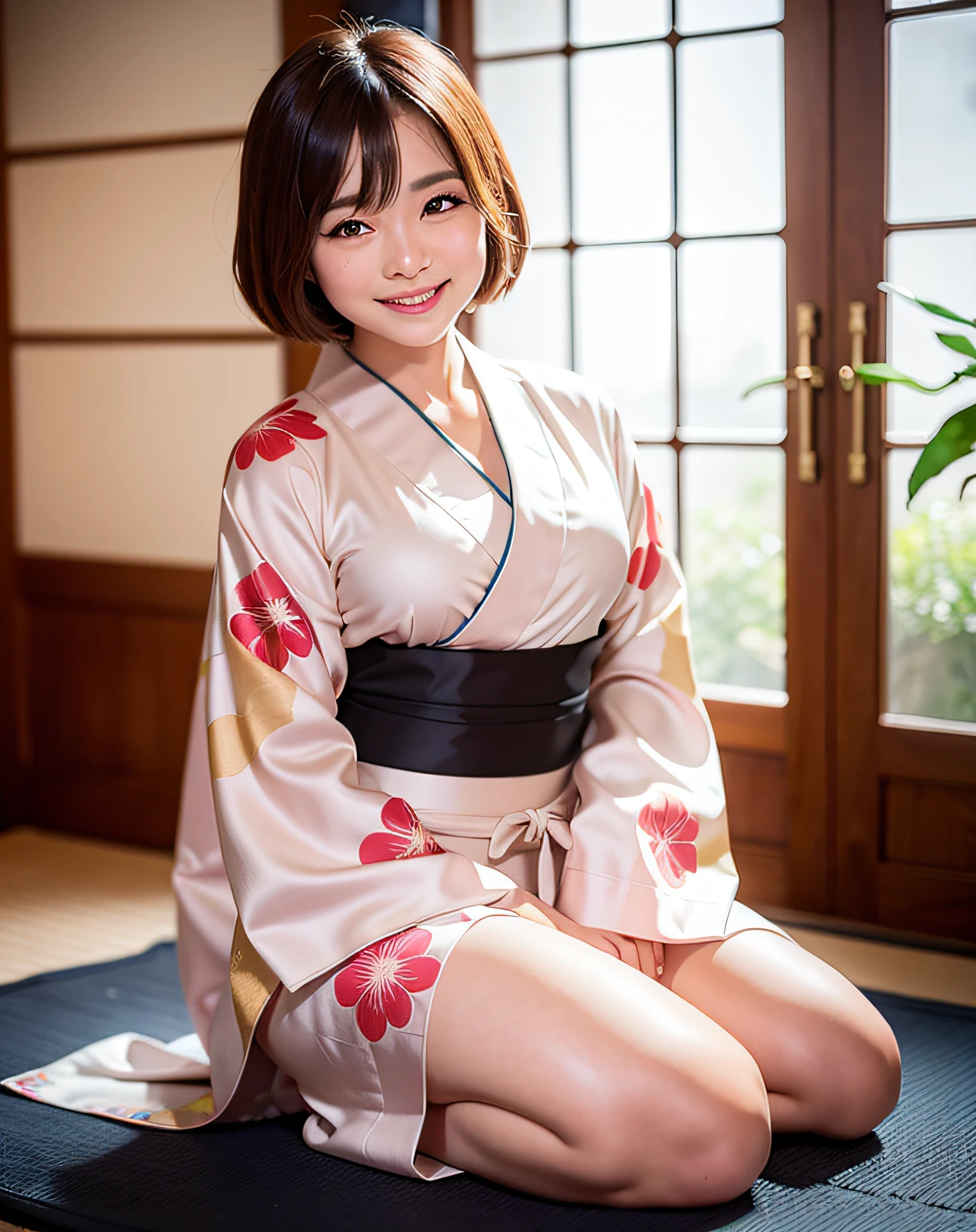 top-quality、Face Focus、softlight、(depth of fields)、超A high resolution、(Photorealsitic:1.4)、Raw photography、(from the front side) 1 Japan Girls、独奏、cute little、(looking happy smile: 1.1)、(Brown-eyed)、detailed beautiful faces、(short-hair)、traditional Japanese room (Silk kimono:1.4)、full body seen、Fluttering the chest、are visible、genitals are visible、The nipple is visible、nipples stand、
Face sitting
Waiting to start