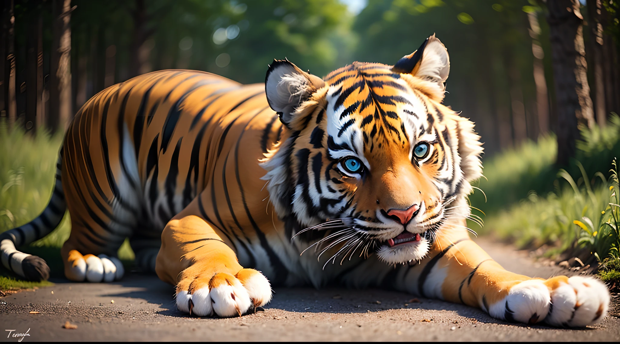 A cute tiger