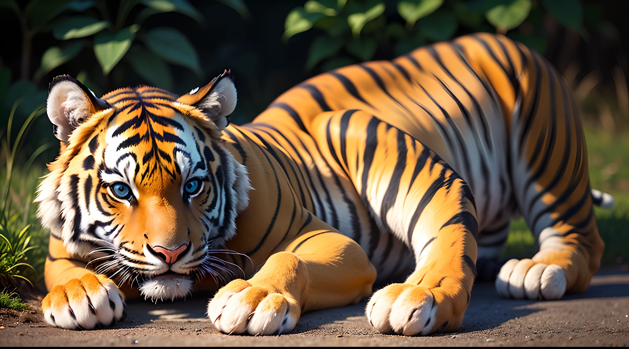 A cute tiger