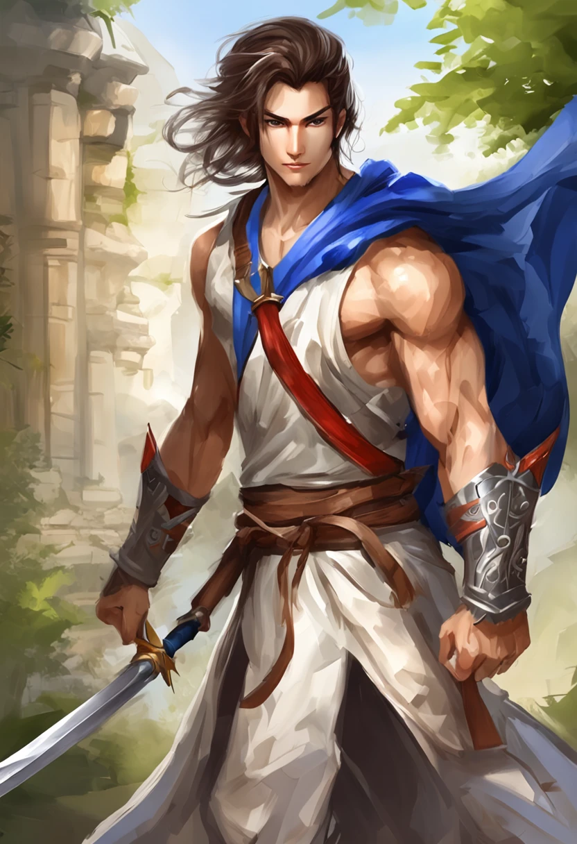 A reloaded swordsman,Super thick armor wraps around the entire body,A giant sword with both hands on the ground,The blue spinning sword qi overflowed,,Blood,depth of fields,dynamic blur,high light,Real light,Ray traching,oc rendered,Hyper-realistic,best qualtiy,8K,Works of masters,super-fine,Detailed pubic hair,Correct anatomy,sharp focus on eyes,Bokeh,Facial features are carefully depicted