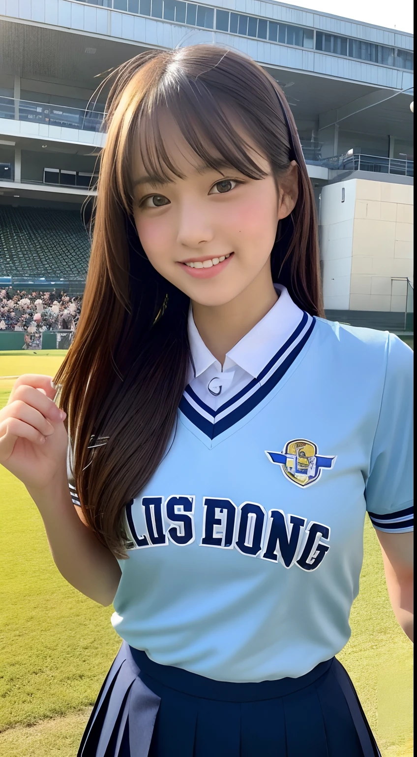 Koshien，cheering，hi-school girl，cute high school uniform